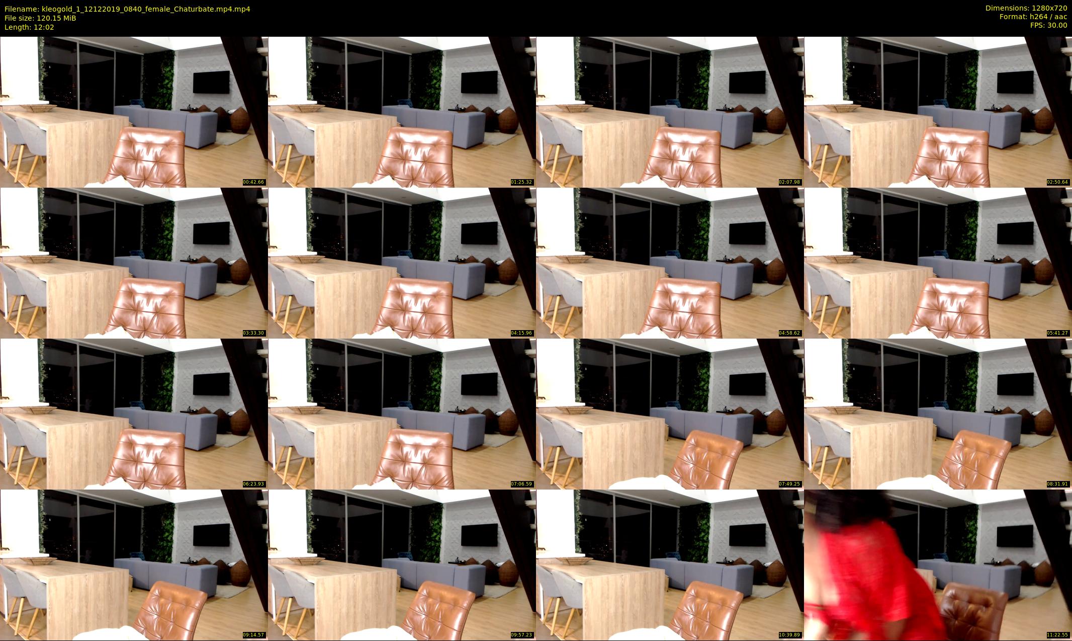 kleogold_1 — 13 minute Chaturbate female cam show recording, 720p, Dec 12, 2019