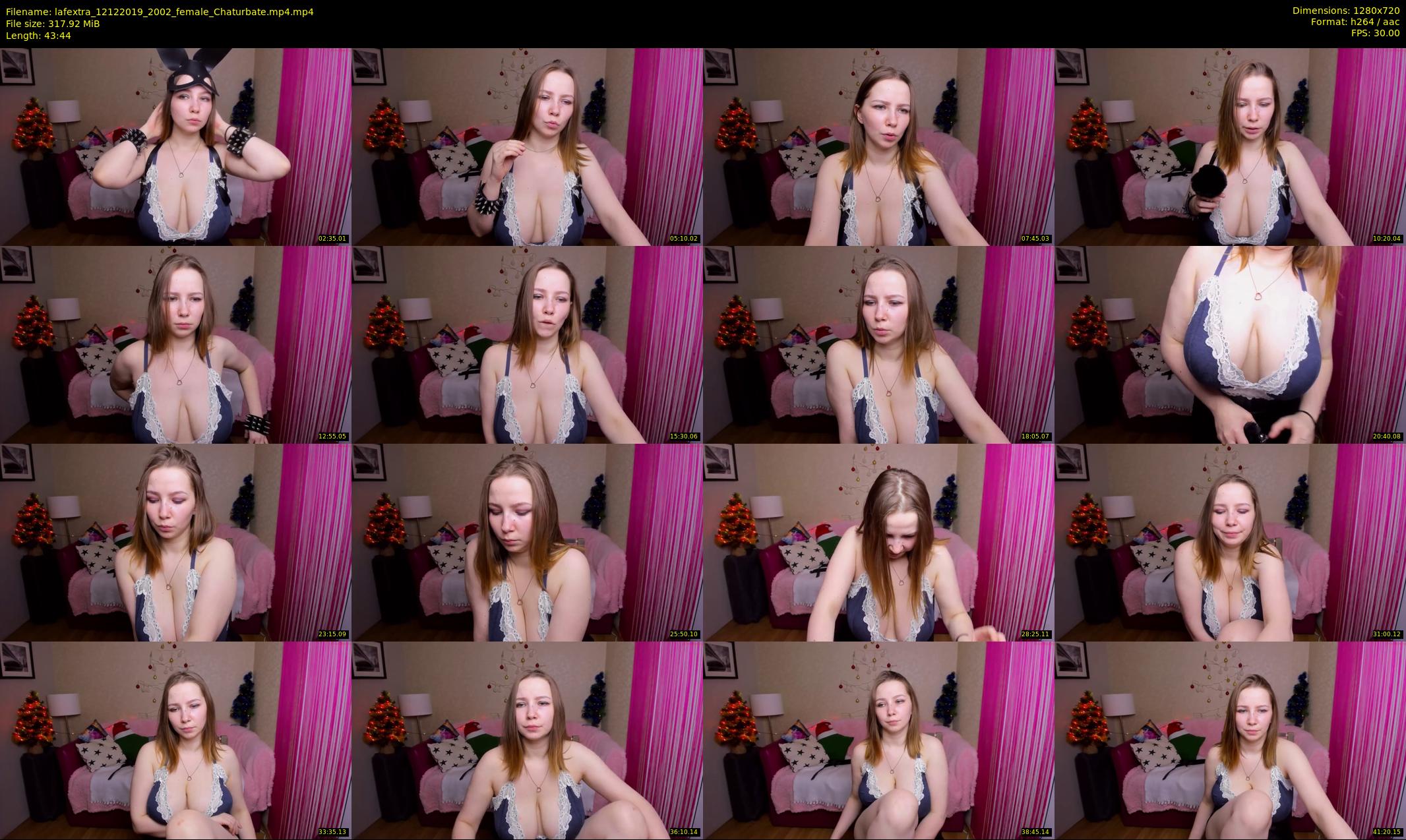 lafextra — 44 minute Chaturbate female cam show recording, 720p, Dec 12, 2019