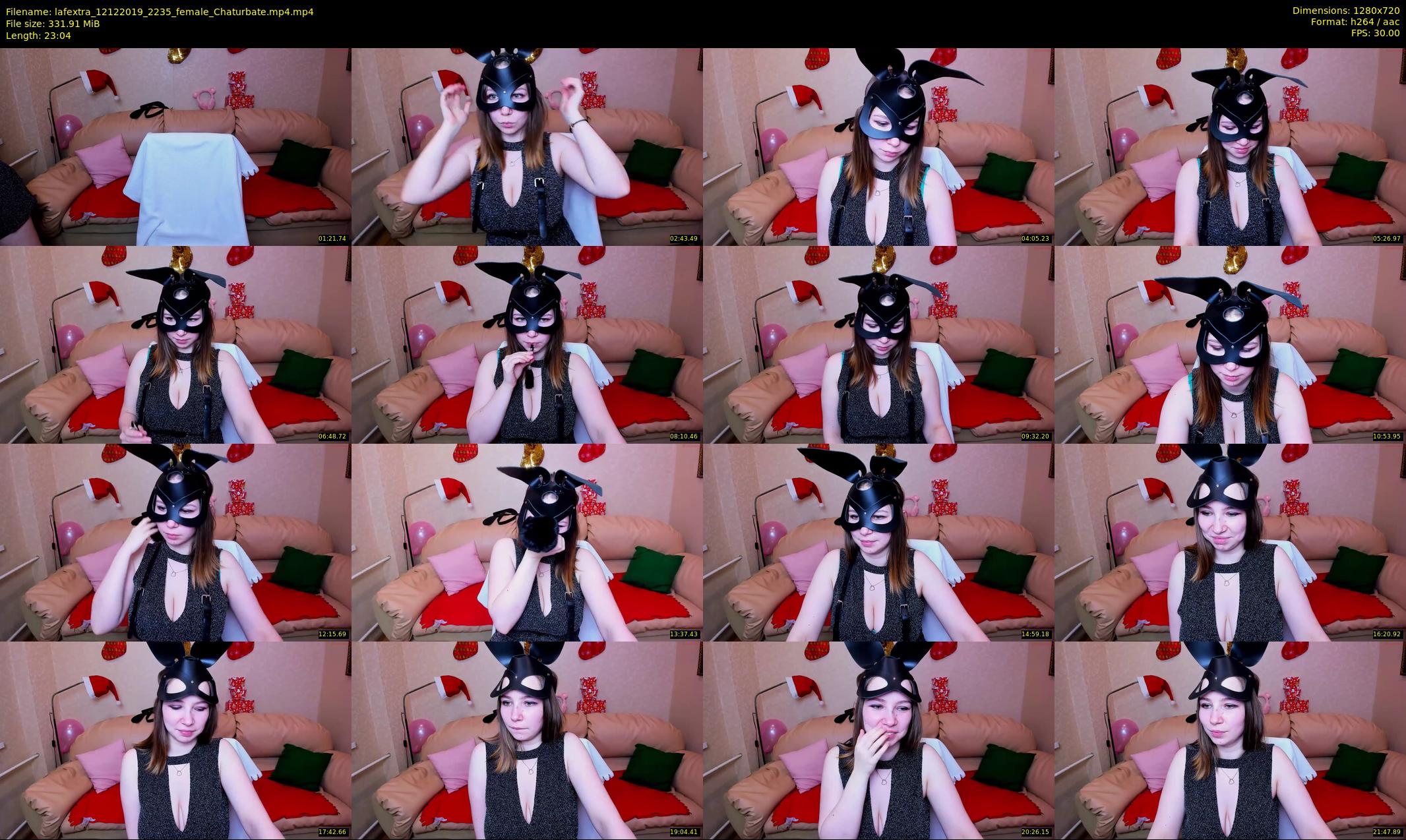 lafextra — 24 minute Chaturbate female cam show recording, 720p, Dec 12, 2019