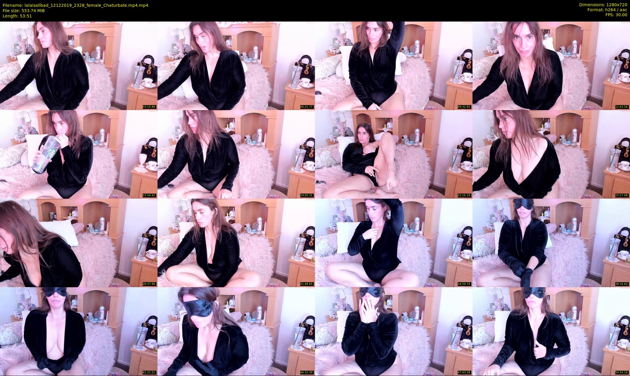 lalaisallbad — 54 minute Chaturbate female cam show recording, 720p, Dec 12, 2019