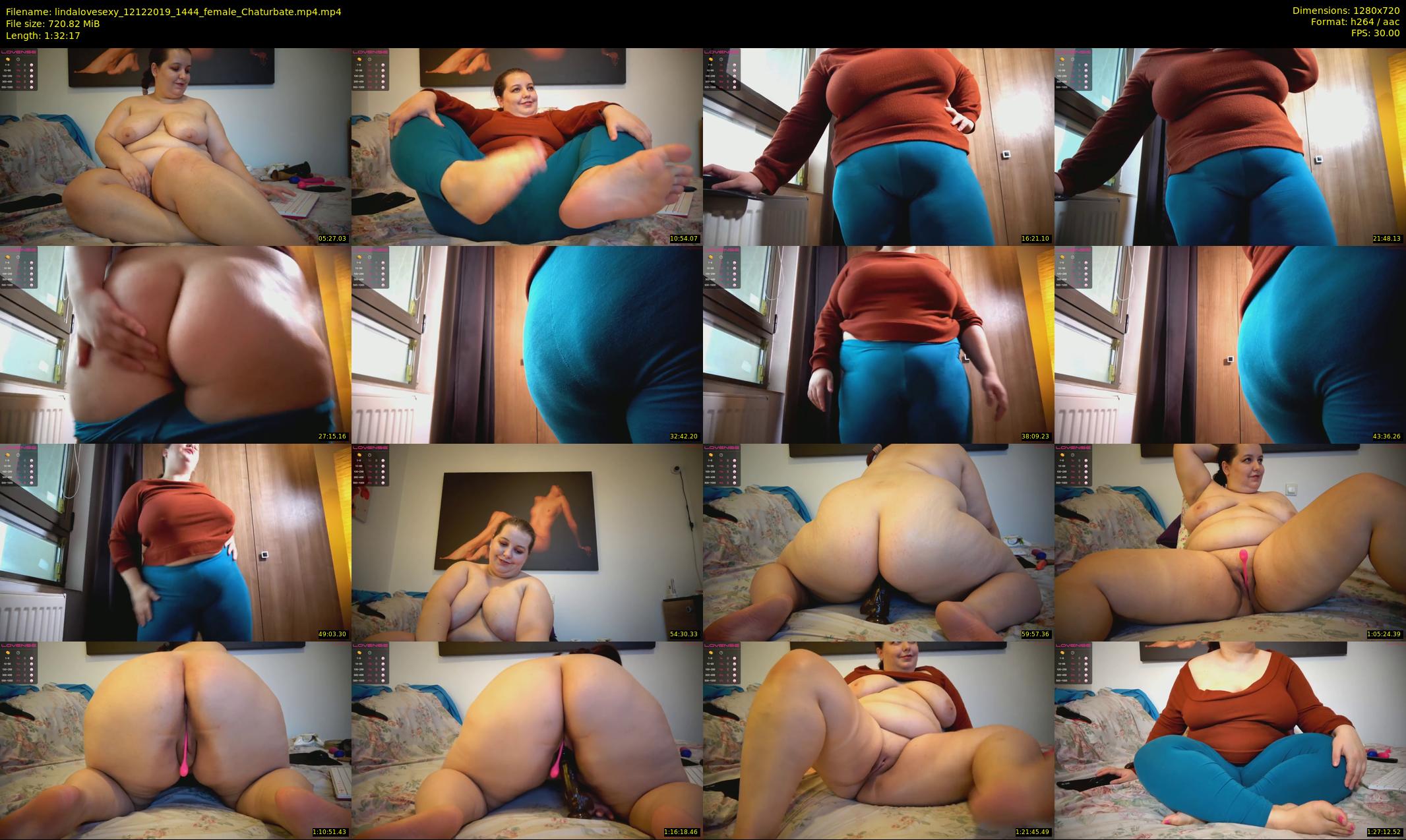 lindalovesexy — 93 minute Chaturbate female cam show recording, 720p, Dec 12, 2019