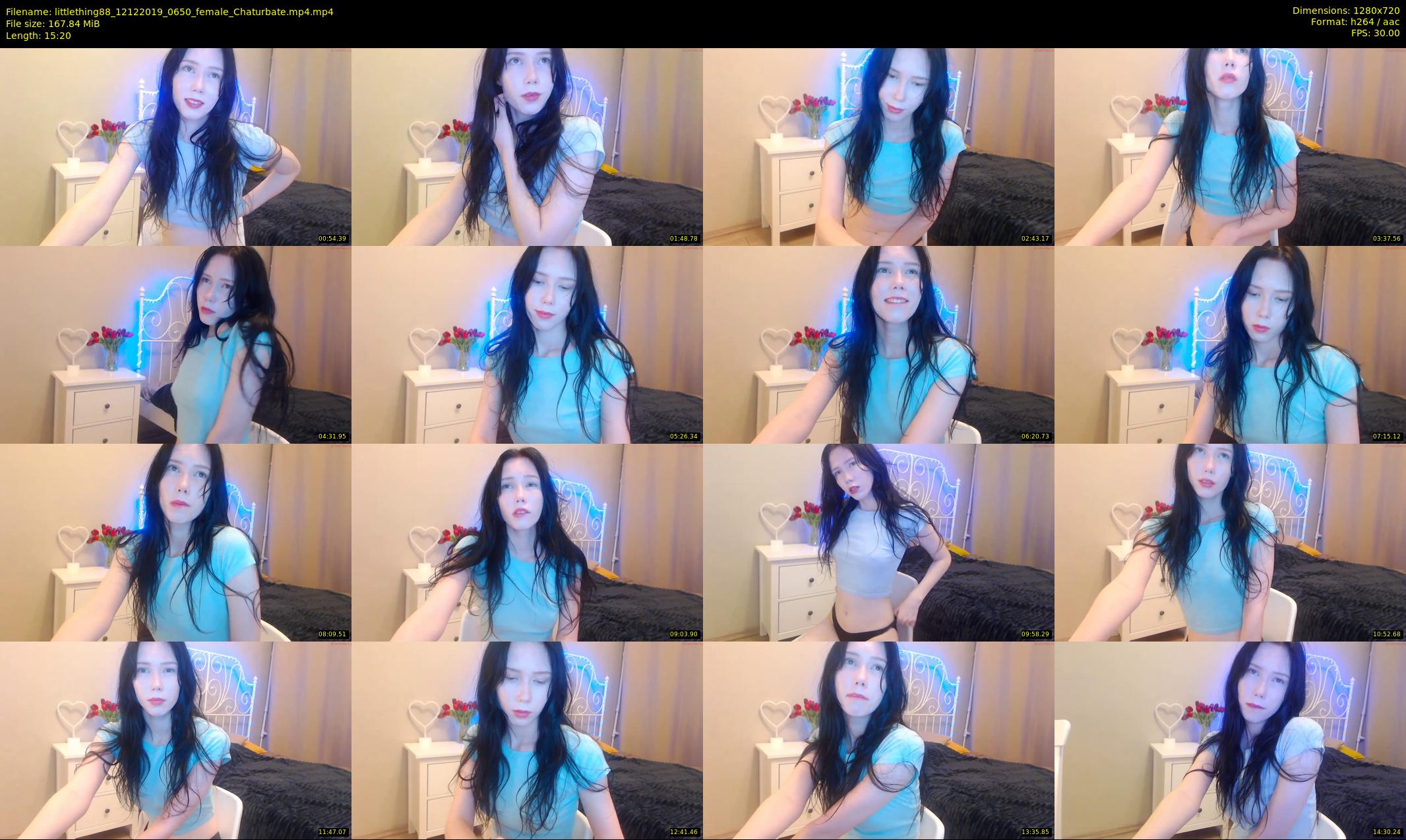 littlething88 — 16 minute Chaturbate female cam show recording, 720p, Dec 12, 2019