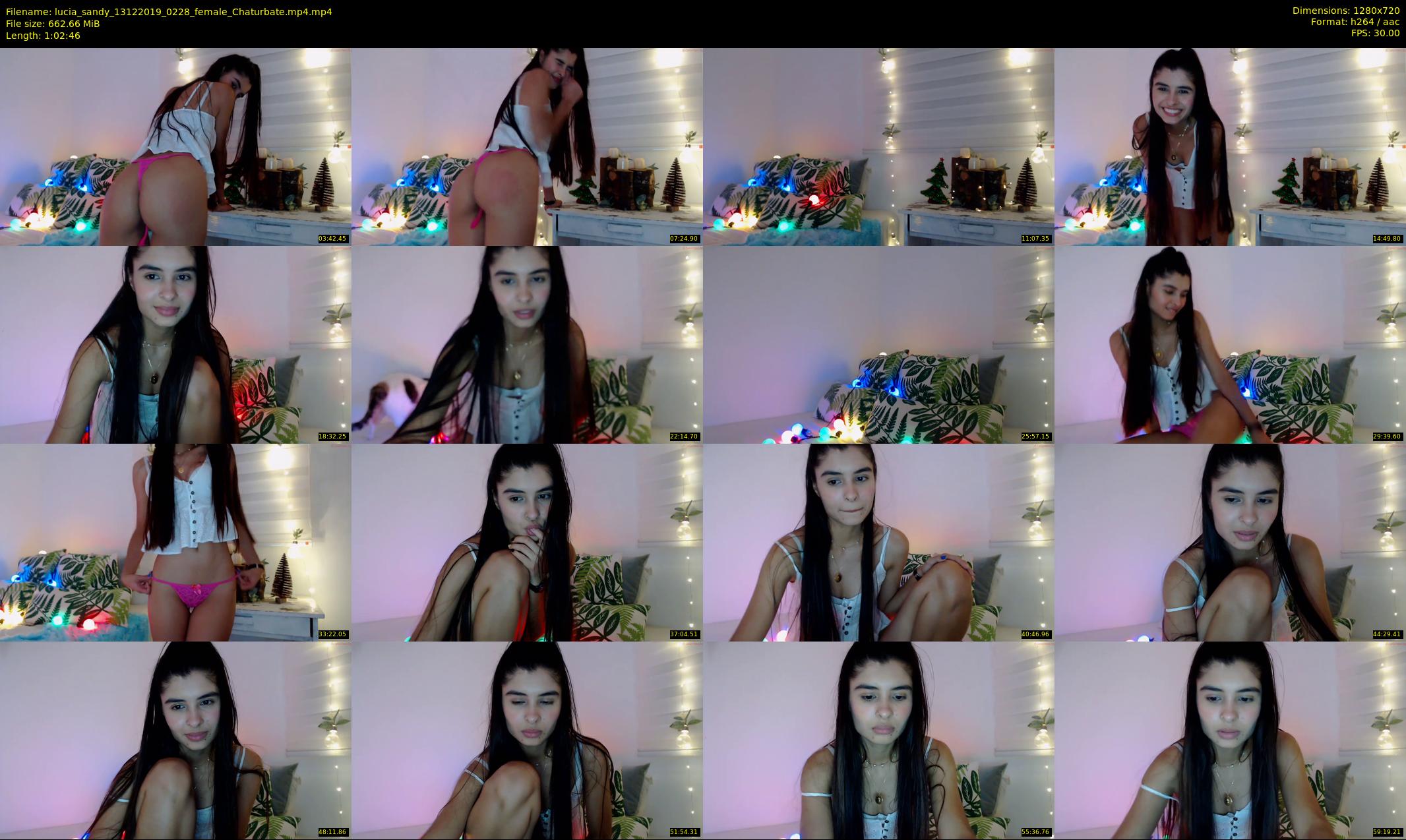 lucia_sandy — 63 minute Chaturbate female cam show recording, 720p, Dec 13, 2019