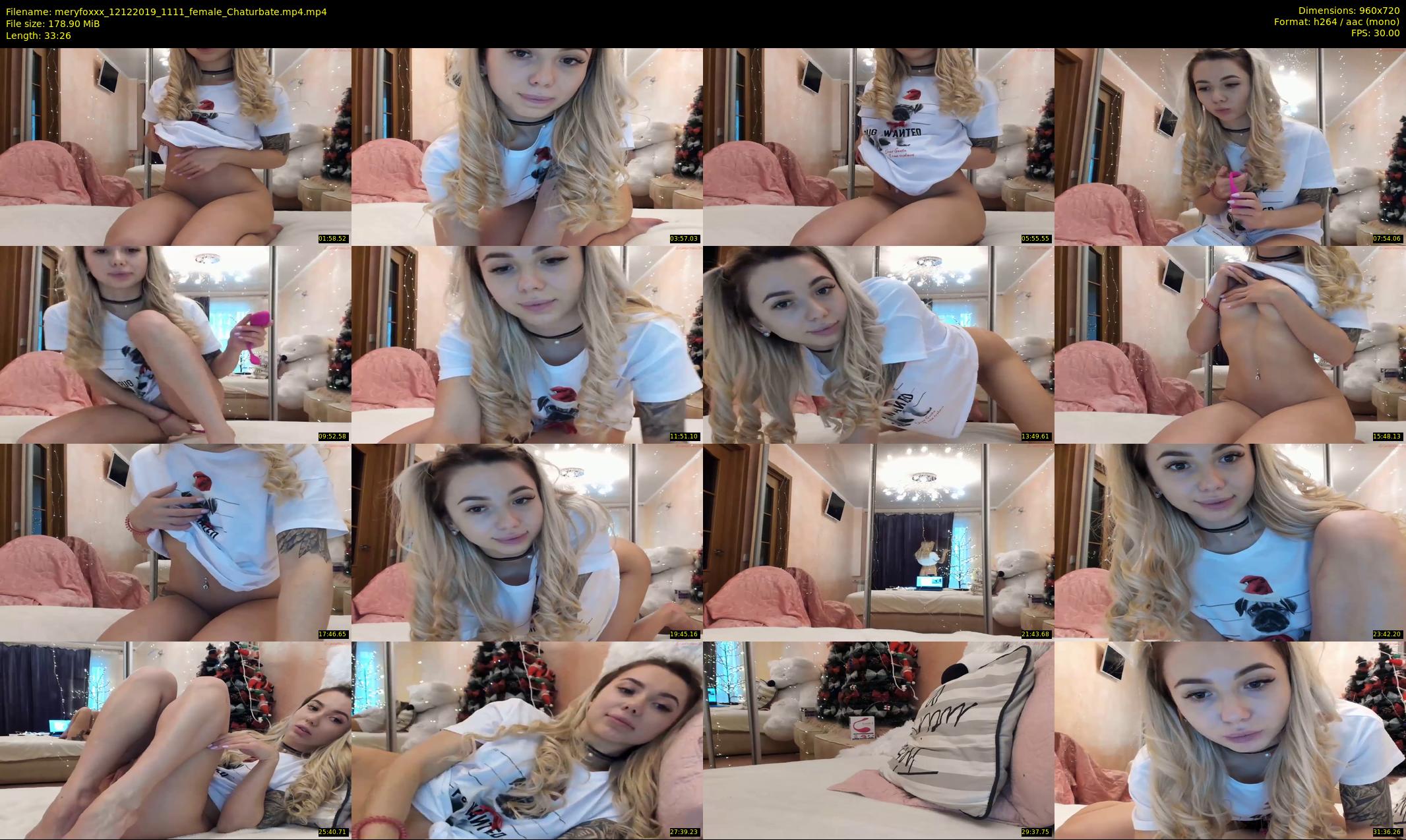 meryfoxxx — 34 minute Chaturbate female cam show recording, 720p, Dec 12, 2019