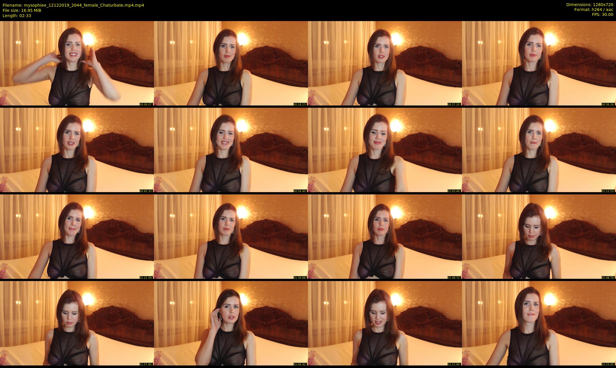 mysophiee — 3 minute Chaturbate female cam show recording, 720p, Dec 12, 2019