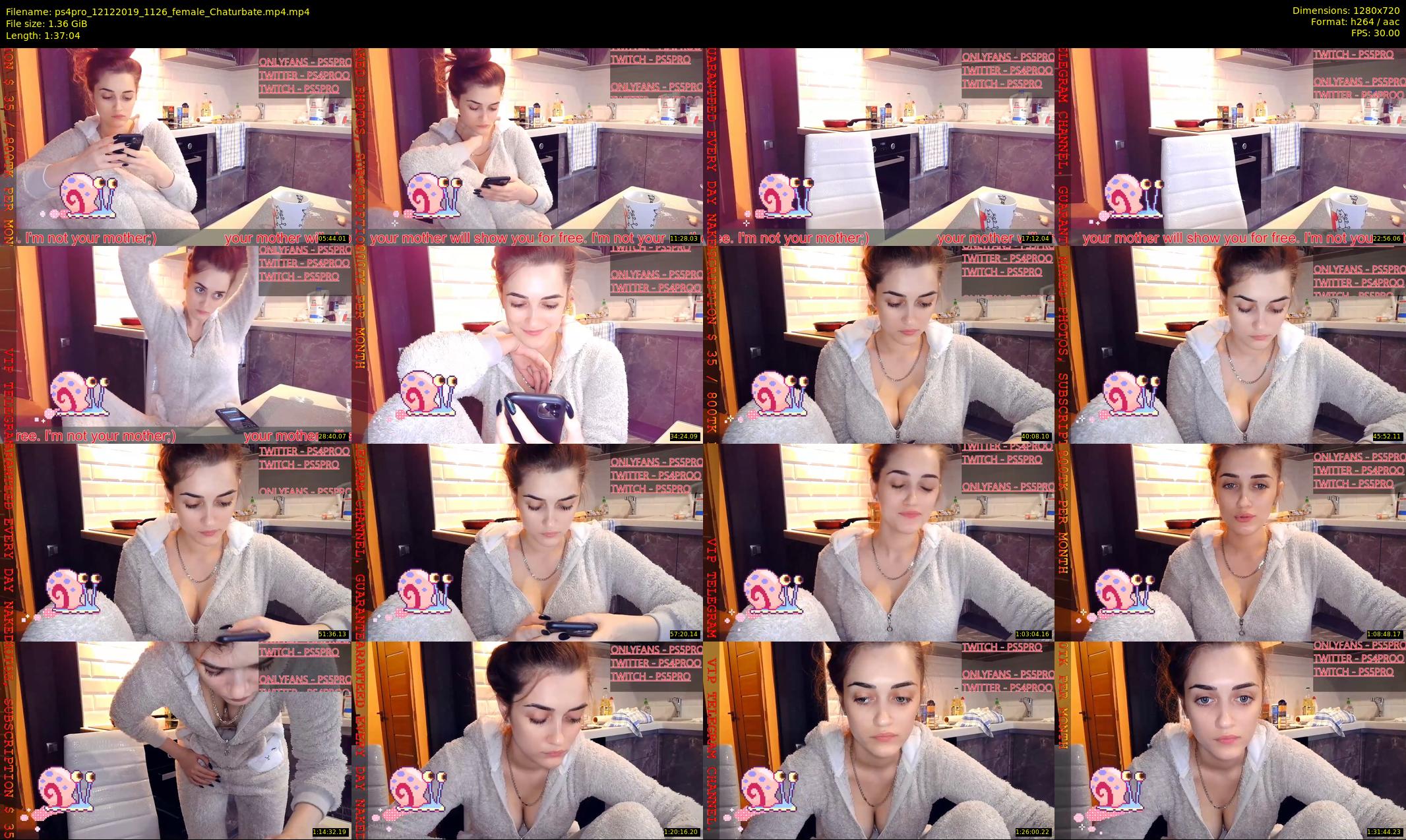 ps4pro — 98 minute Chaturbate female cam show recording, 720p, Dec 12, 2019