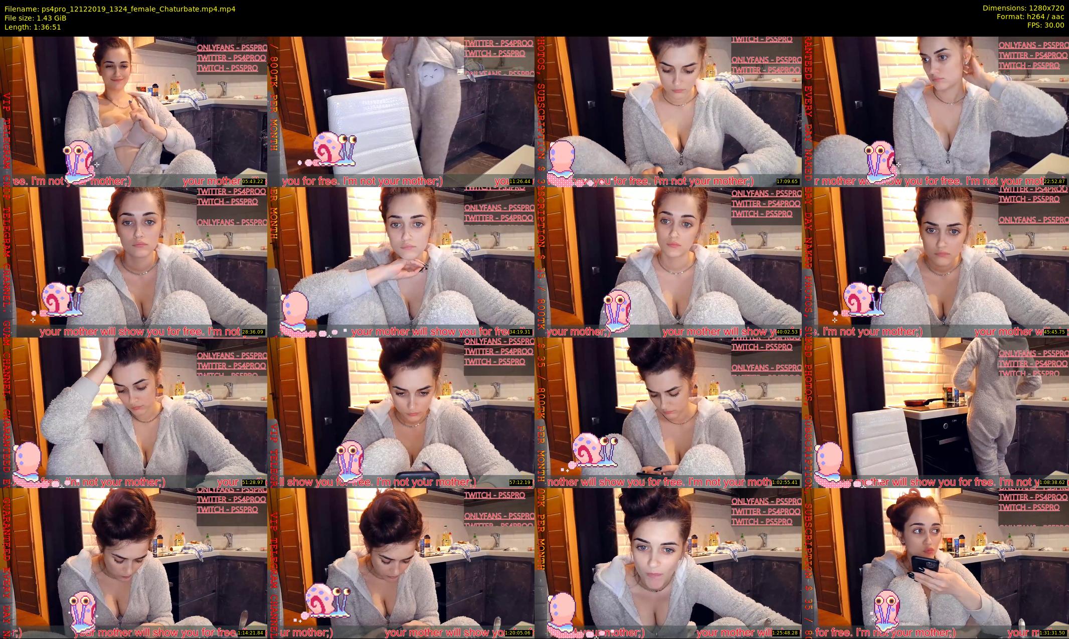 ps4pro — 97 minute Chaturbate female cam show recording, 720p, Dec 12, 2019