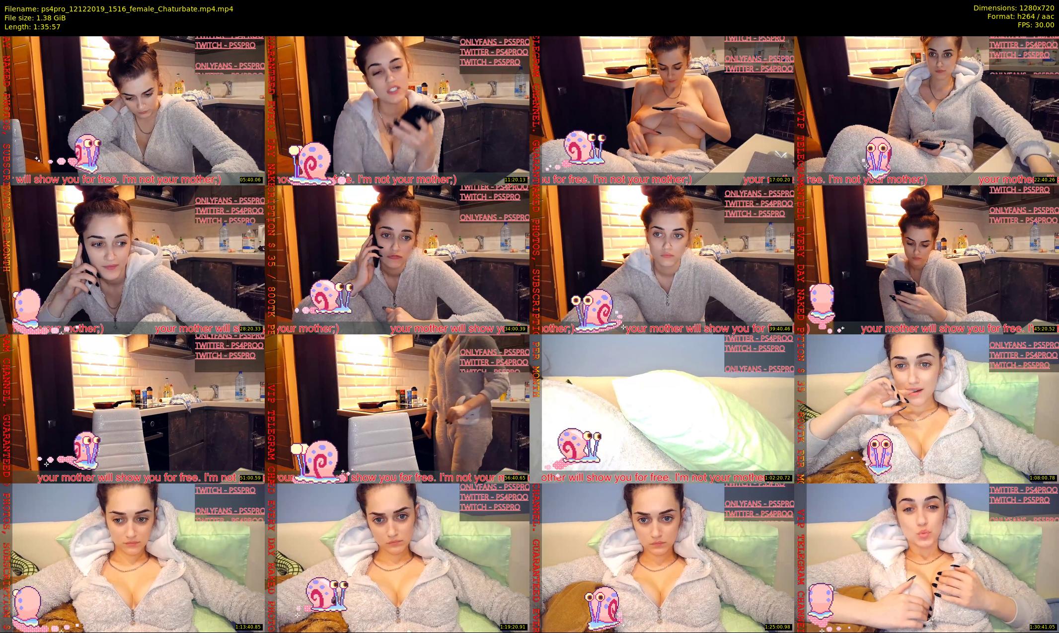 ps4pro — 96 minute Chaturbate female cam show recording, 720p, Dec 12, 2019