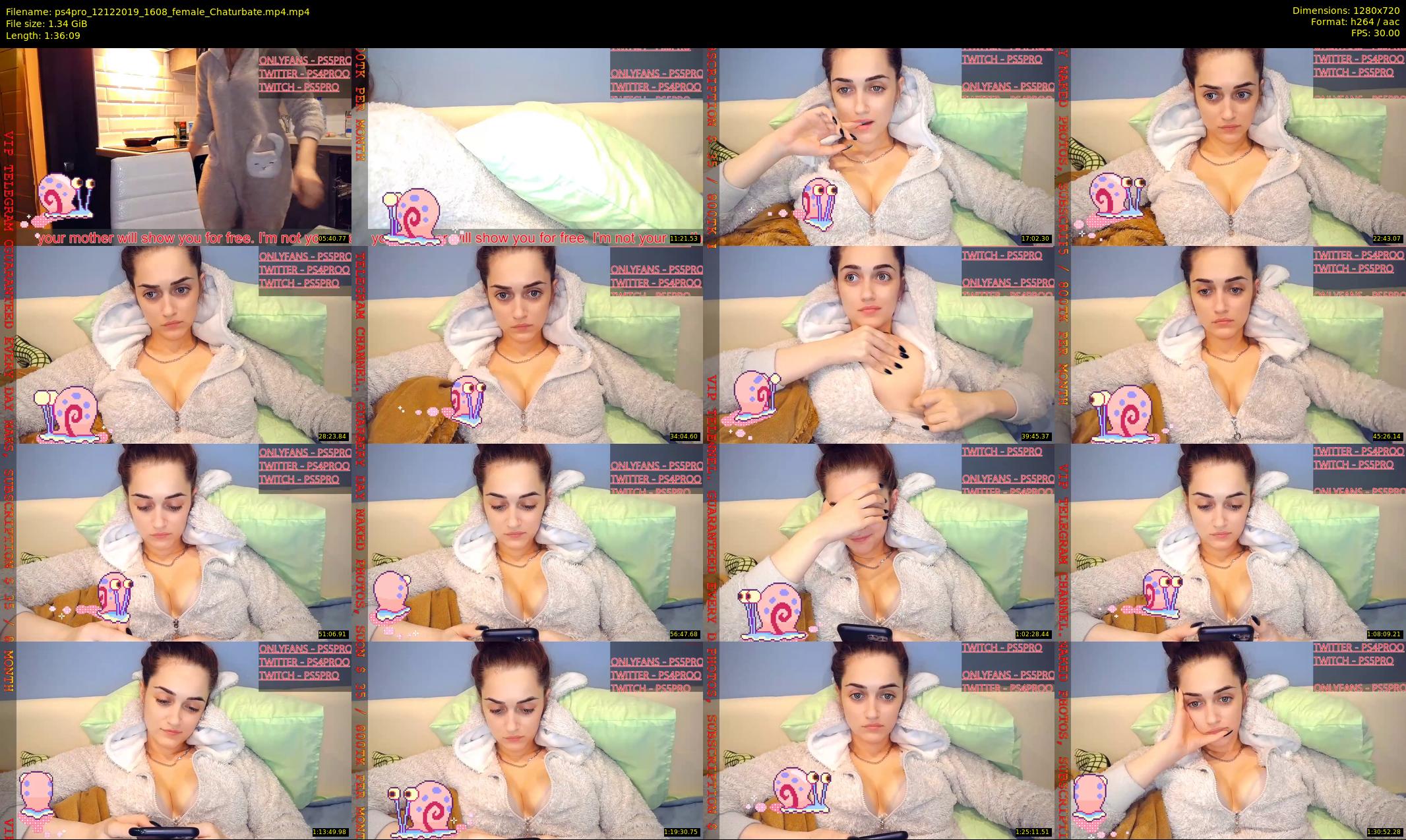 ps4pro — 97 minute Chaturbate female cam show recording, 720p, Dec 12, 2019