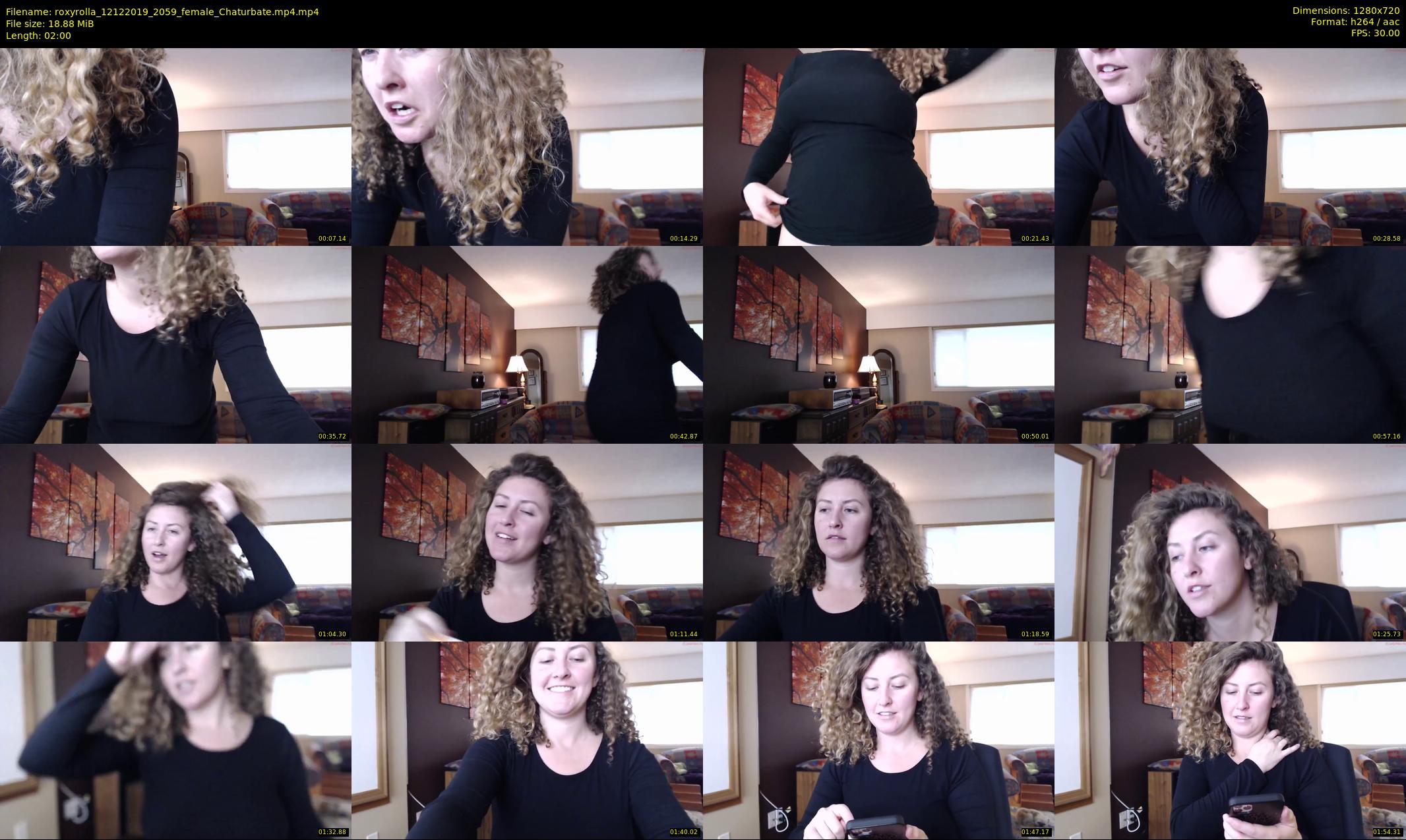 roxyrolla — 2 minute Chaturbate female cam show recording, 720p, Dec 12, 2019