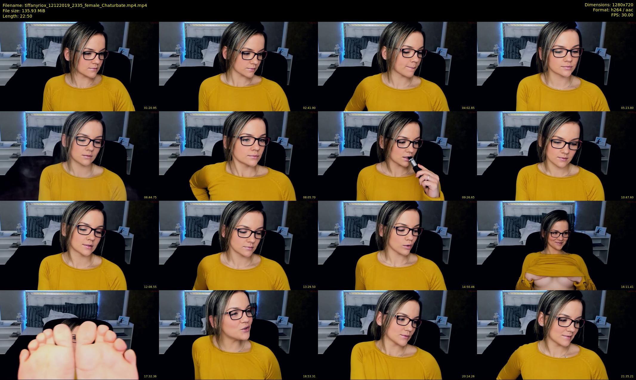 tiffanyriox — 23 minute Chaturbate female cam show recording, 720p, Dec 12, 2019