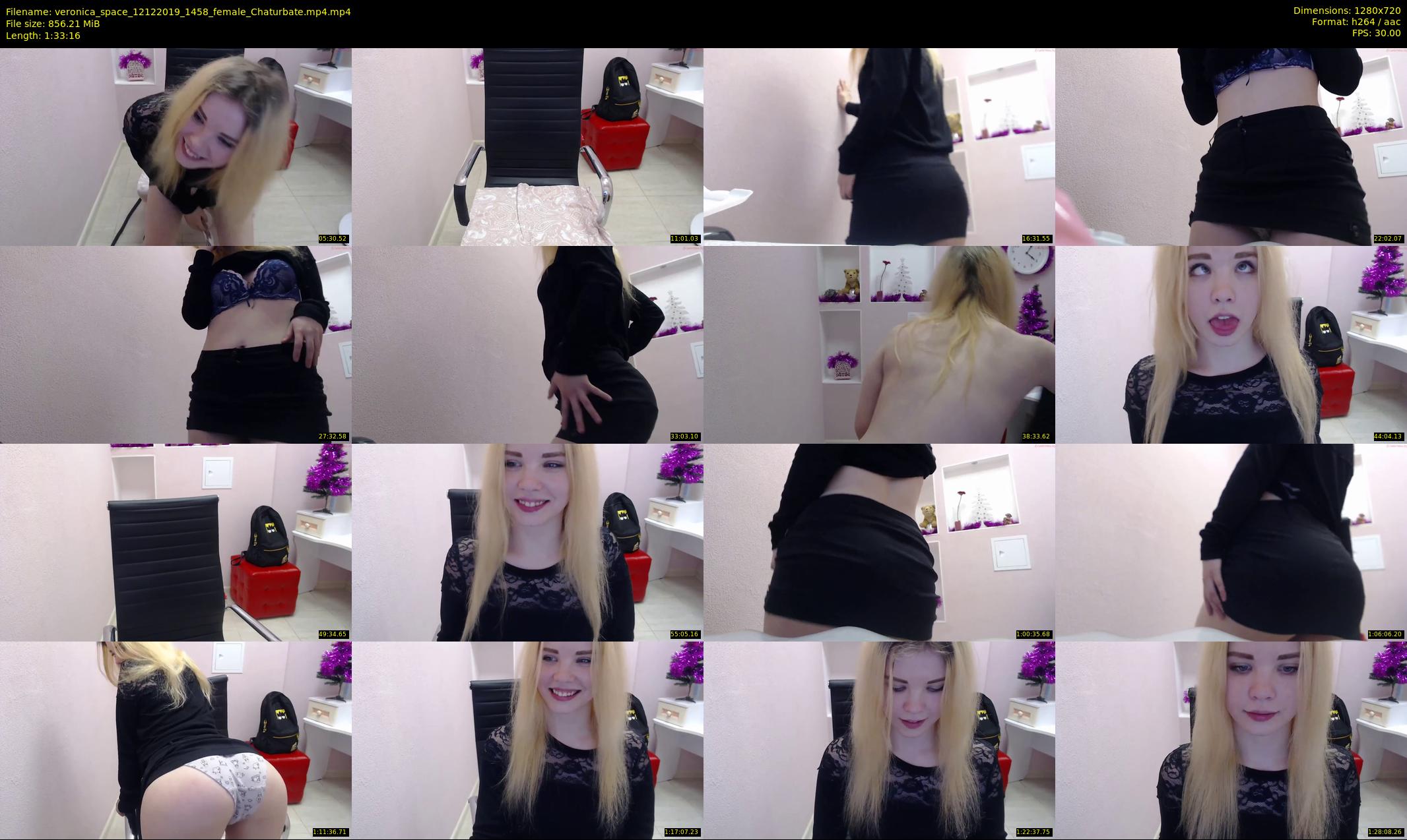 veronica_space — 94 minute Chaturbate female cam show recording, 720p, Dec 12, 2019