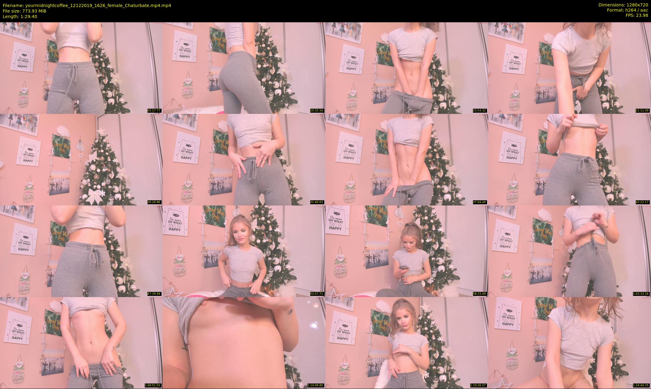 yourmidnightcoffee — 90 minute Chaturbate female cam show recording, 720p, Dec 12, 2019