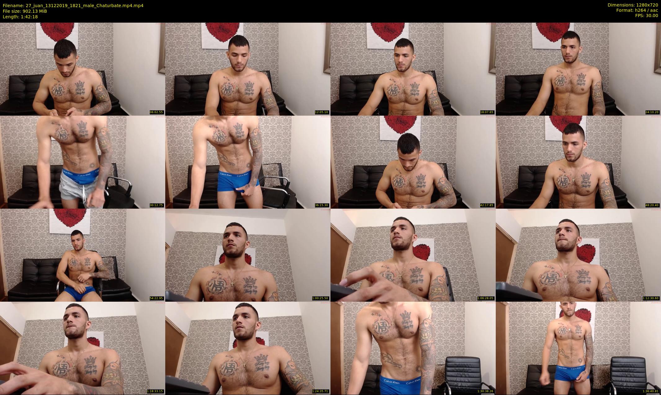 27_juan — 103 minute Chaturbate male cam show recording, 720p, Dec 13, 2019
