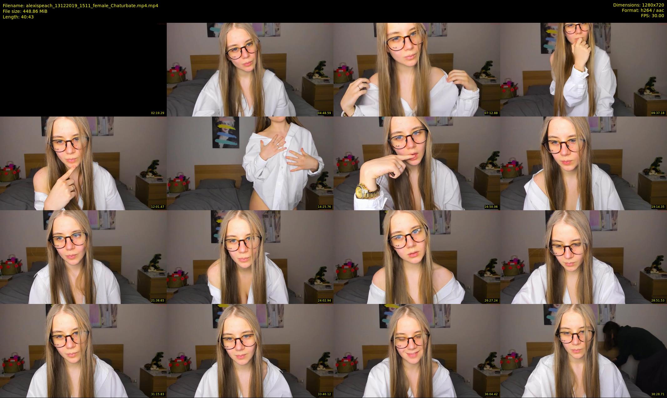 alexispeach — 41 minute Chaturbate female cam show recording, 720p, Dec 13, 2019