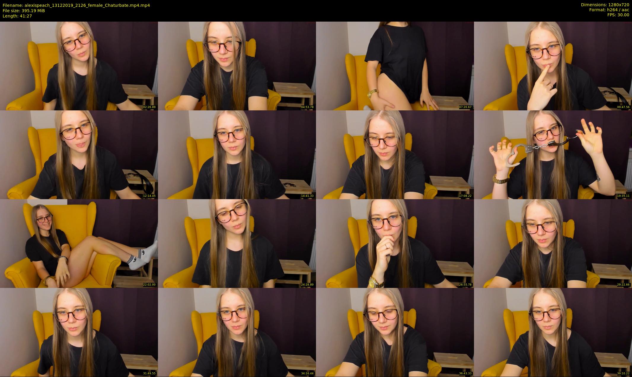 alexispeach — 42 minute Chaturbate female cam show recording, 720p, Dec 13, 2019