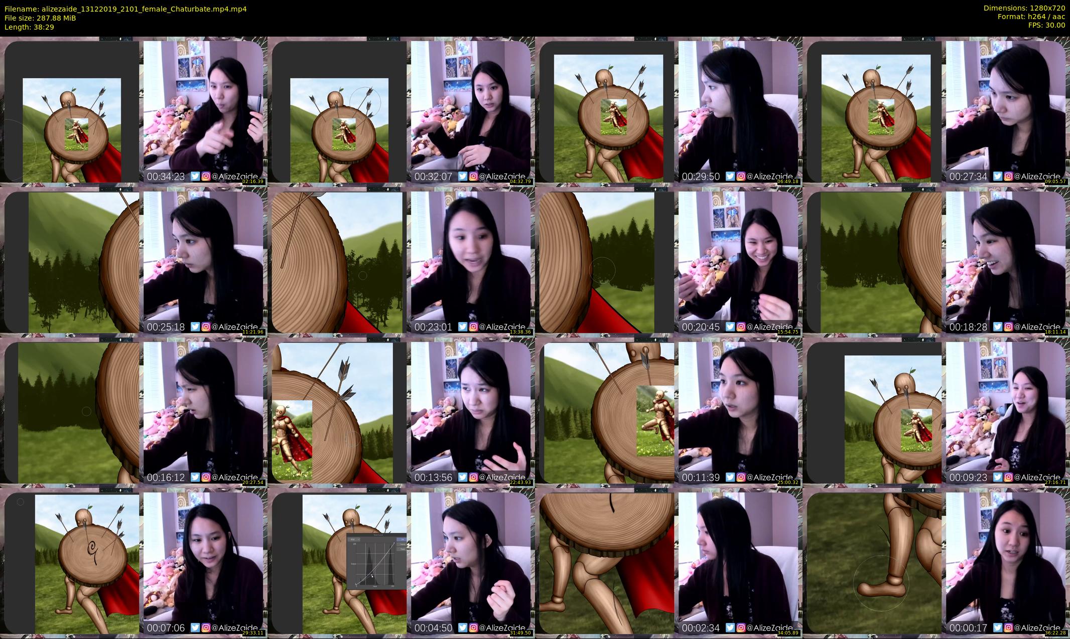 alizezaide — 39 minute Chaturbate female cam show recording, 720p, Dec 13, 2019