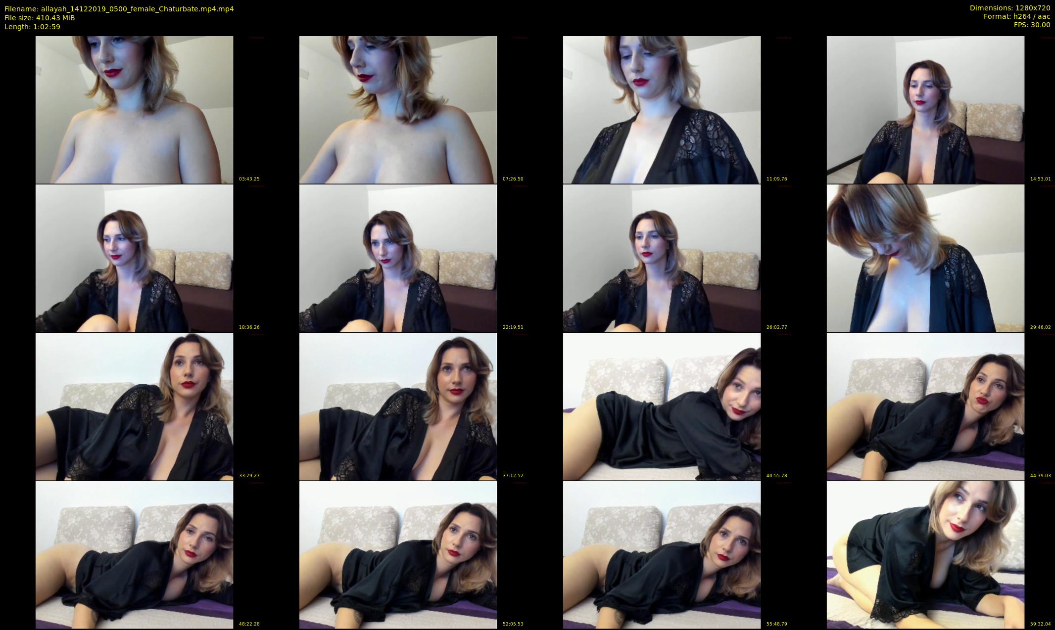 allayah — 63 minute Chaturbate female cam show recording, 720p, Dec 14, 2019