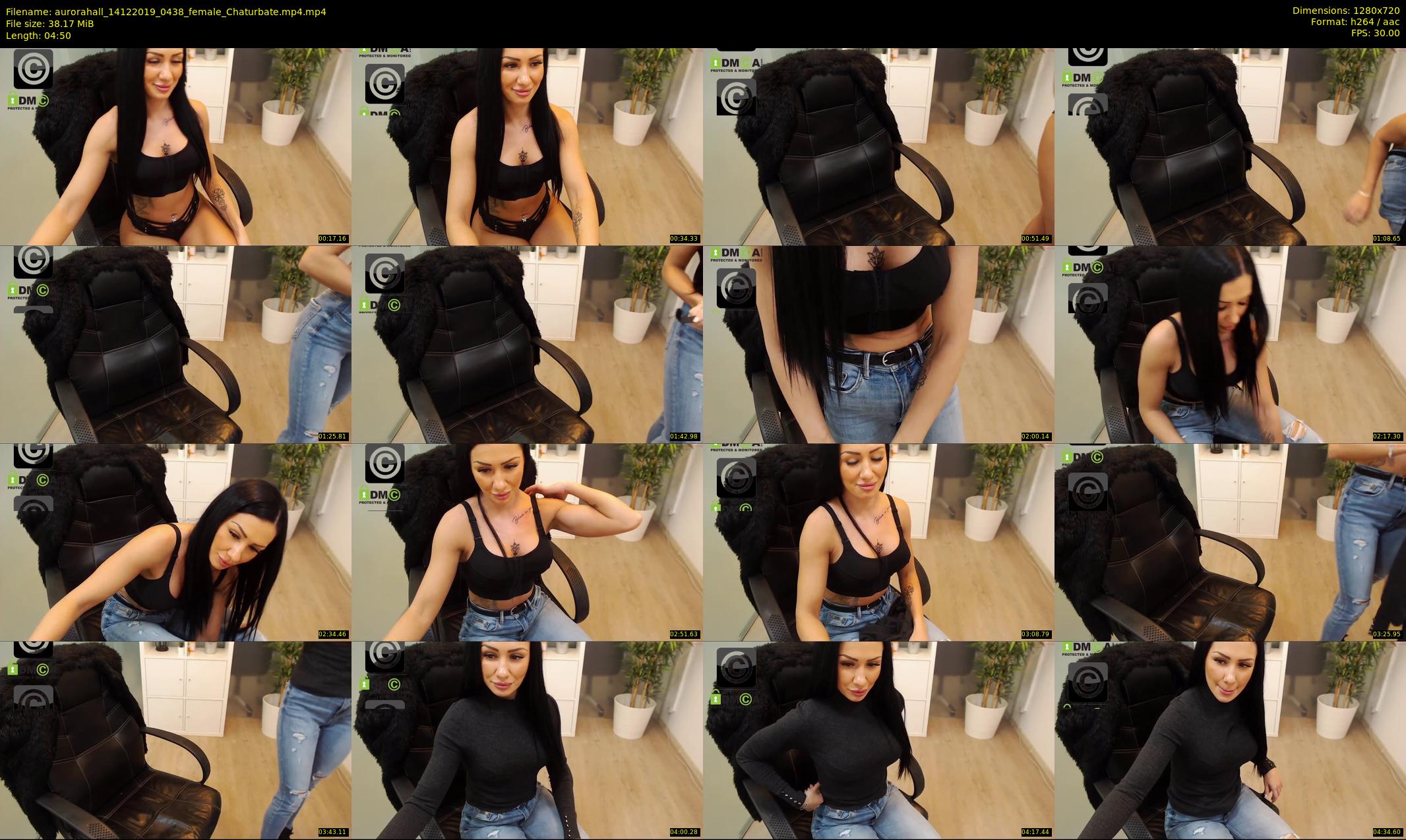 aurorahall — 5 minute Chaturbate female cam show recording, 720p, Dec 14, 2019