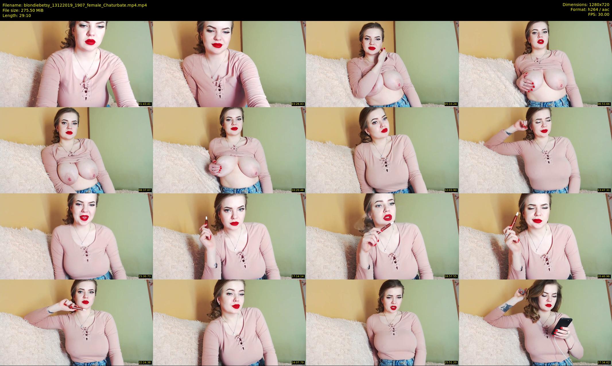blondiebetsy — 30 minute Chaturbate female cam show recording, 720p, Dec 13, 2019