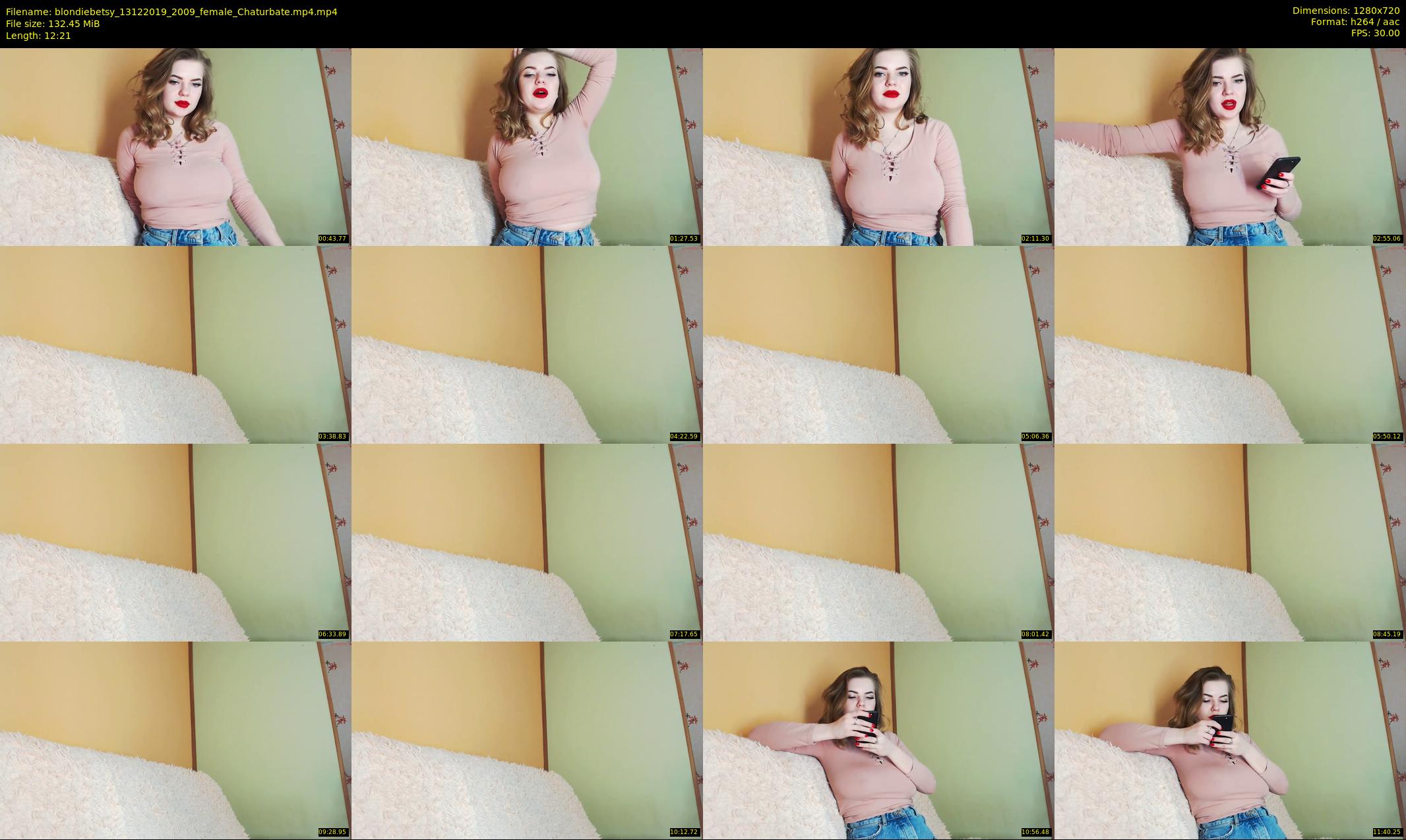 blondiebetsy — 13 minute Chaturbate female cam show recording, 720p, Dec 13, 2019
