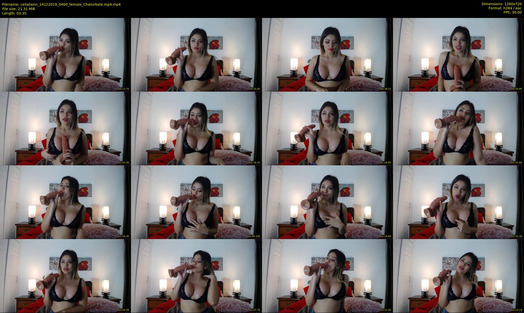 celiahenn — 4 minute Chaturbate female cam show recording, 720p, Dec 14, 2019