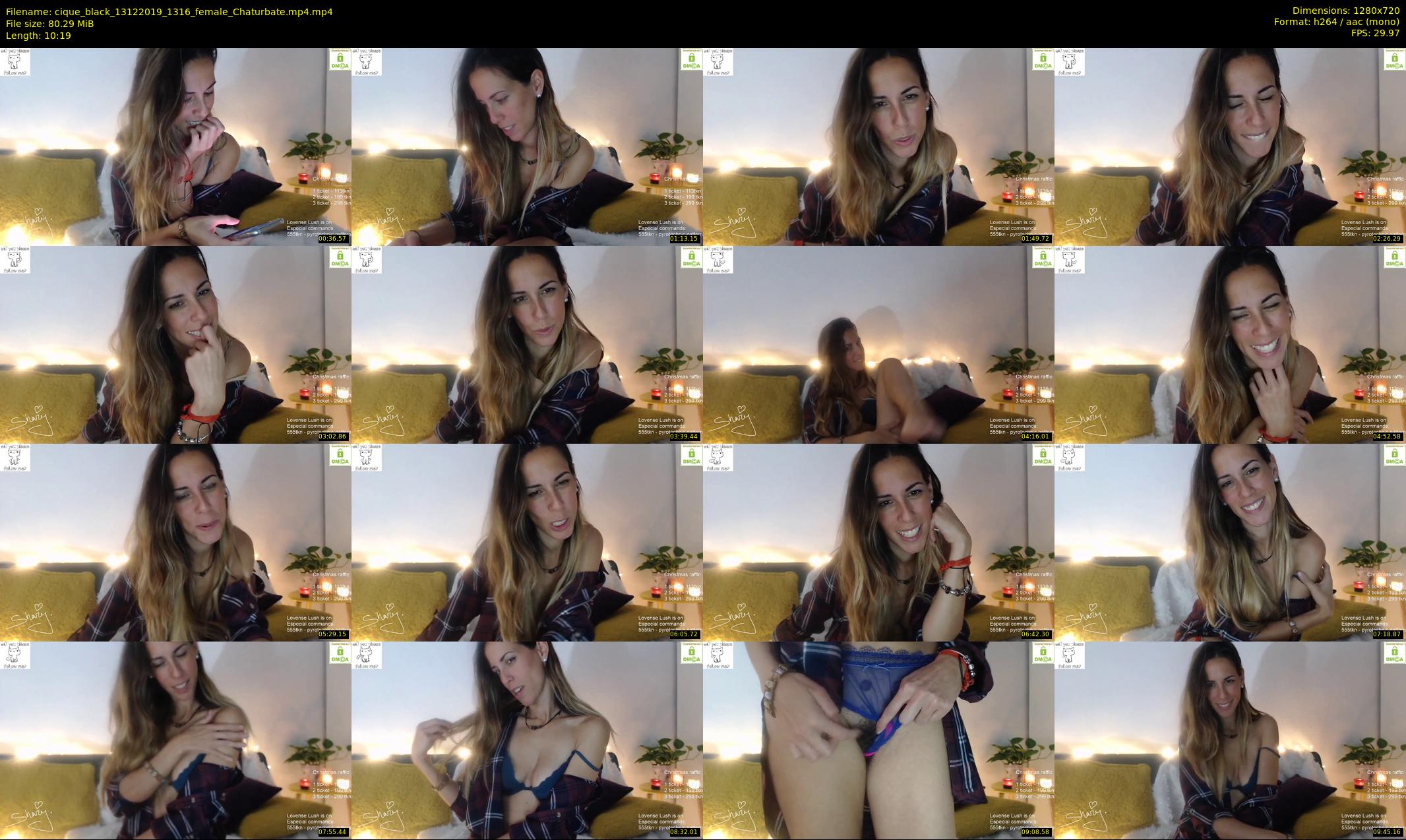 cique_black — 11 minute Chaturbate female cam show recording, 720p, Dec 13, 2019