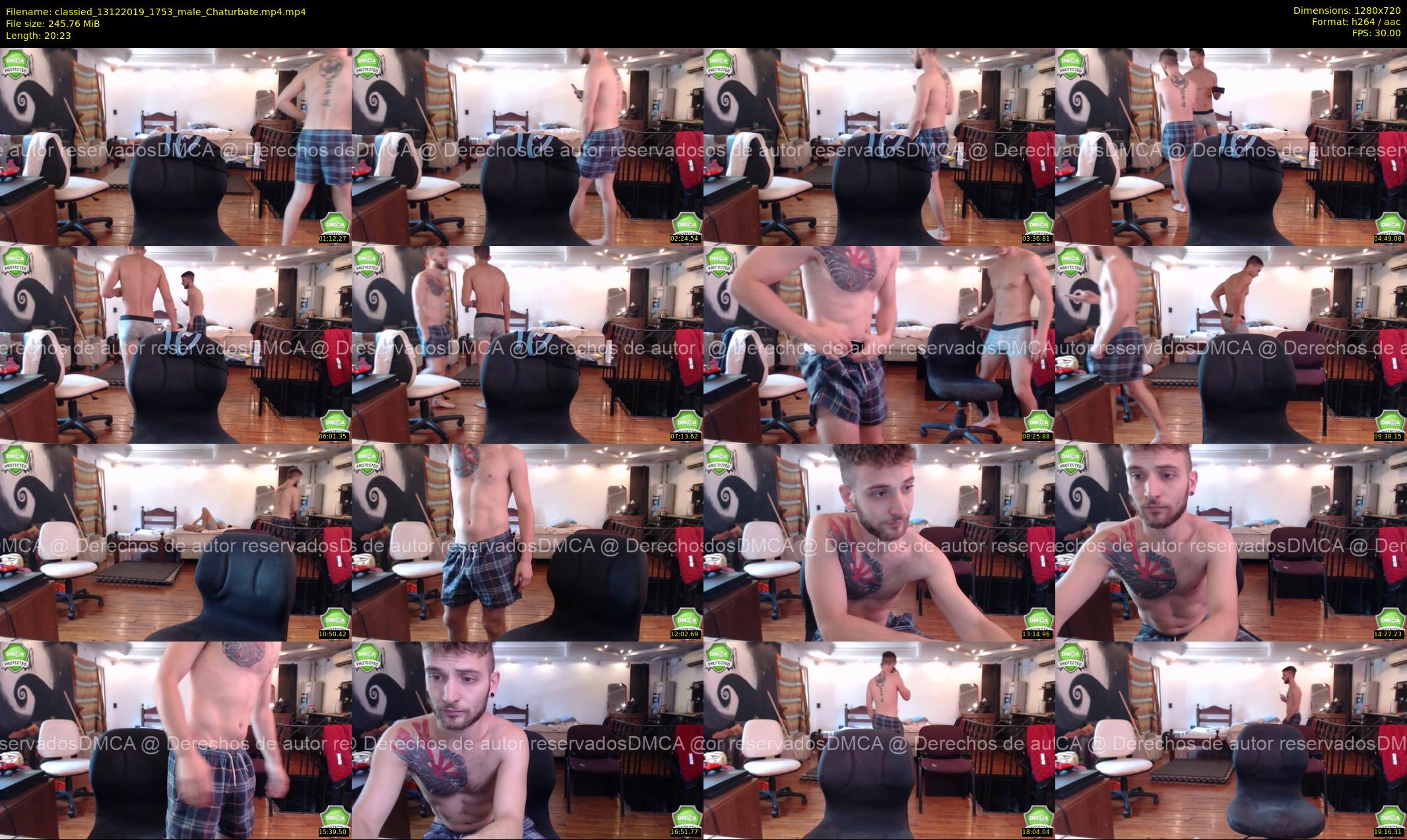 classied — 21 minute Chaturbate male cam show recording, 720p, Dec 13, 2019