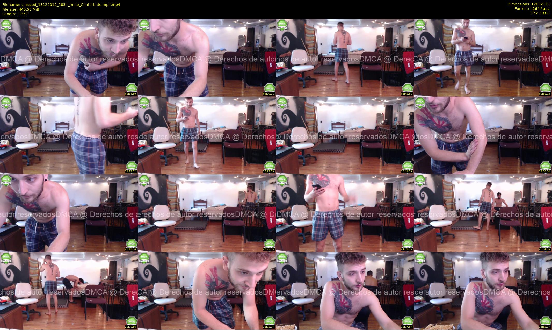 classied — 38 minute Chaturbate male cam show recording, 720p, Dec 13, 2019