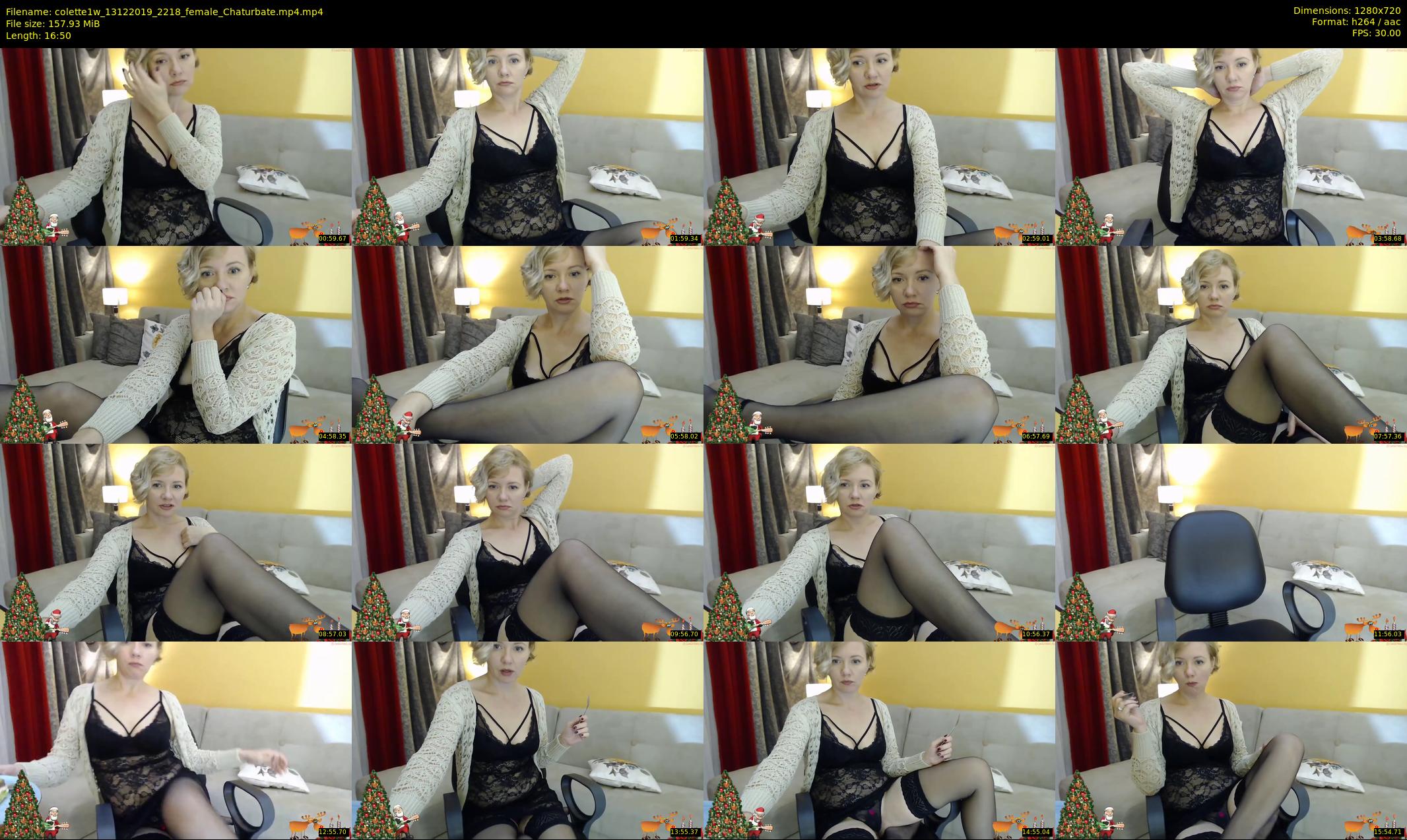 colette1w — 17 minute Chaturbate female cam show recording, 720p, Dec 13, 2019