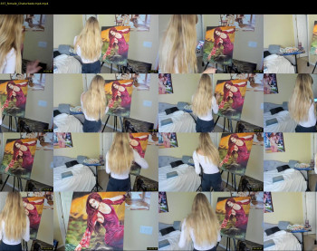 cutiepainter — 121 minute Chaturbate female cam show recording, 720p, Dec 13, 2019
