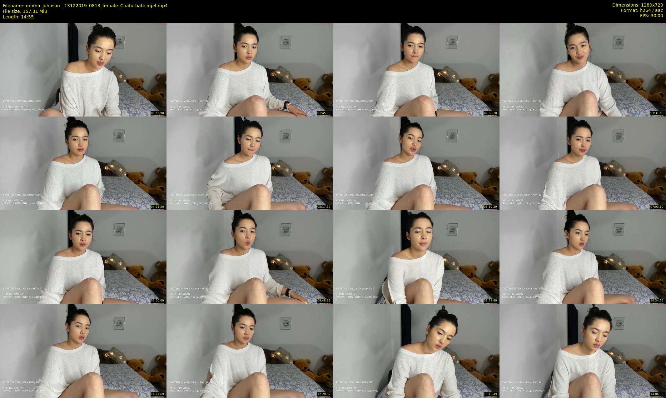 emma_johnson_ — 15 minute Chaturbate female cam show recording, 720p, Dec 13, 2019