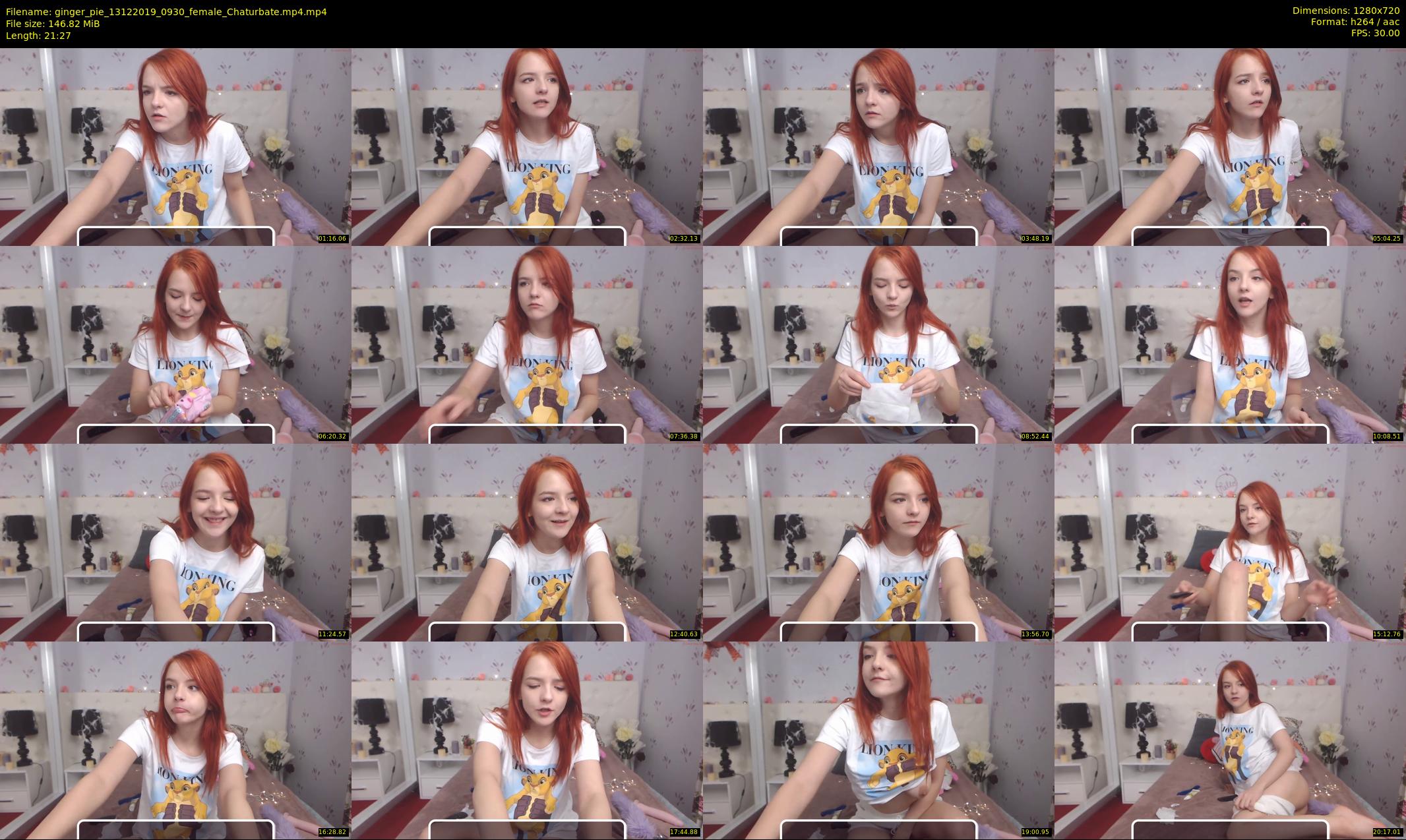 ginger_pie — 22 minute Chaturbate female cam show recording, 720p, Dec 13, 2019