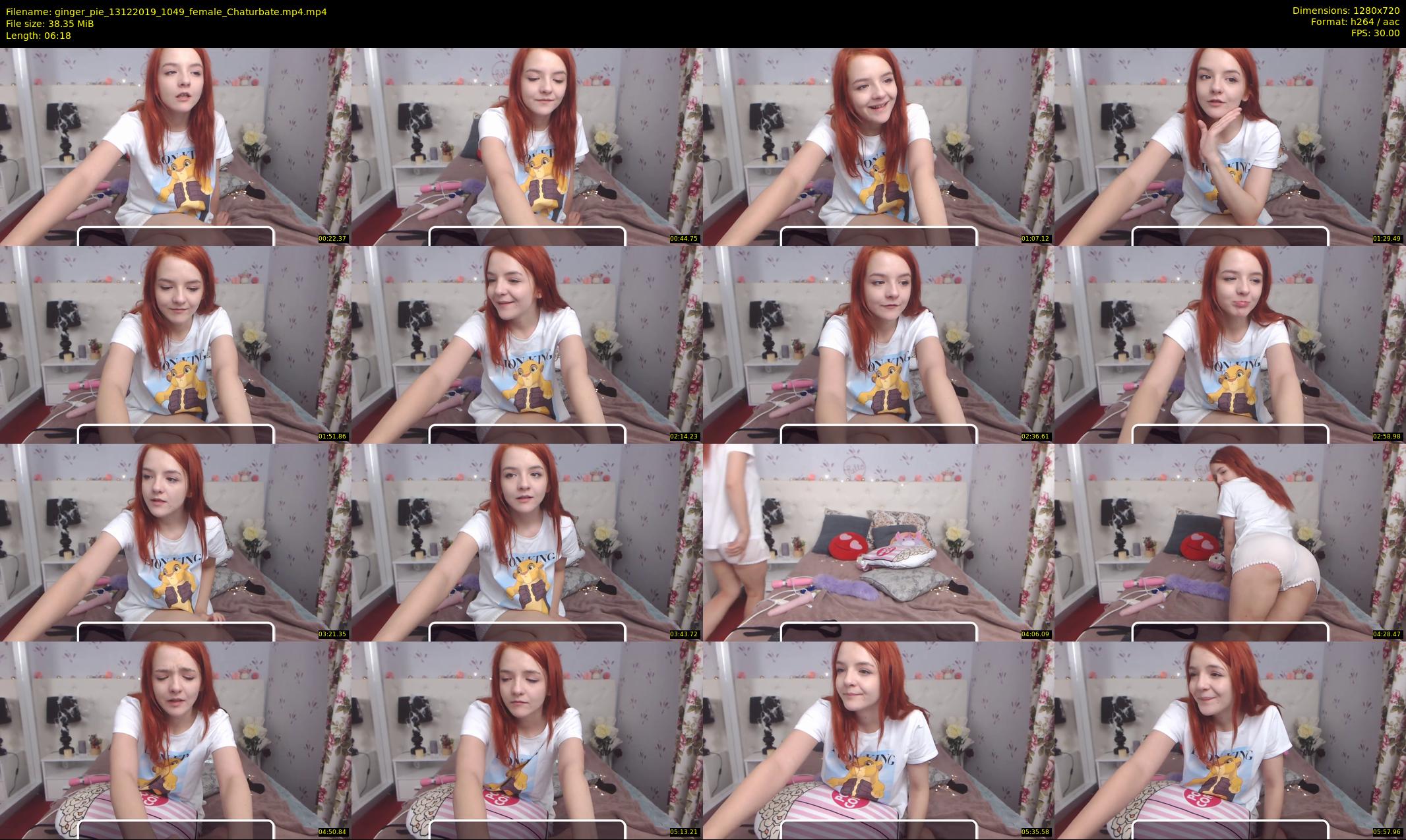 ginger_pie — 7 minute Chaturbate female cam show recording, 720p, Dec 13, 2019