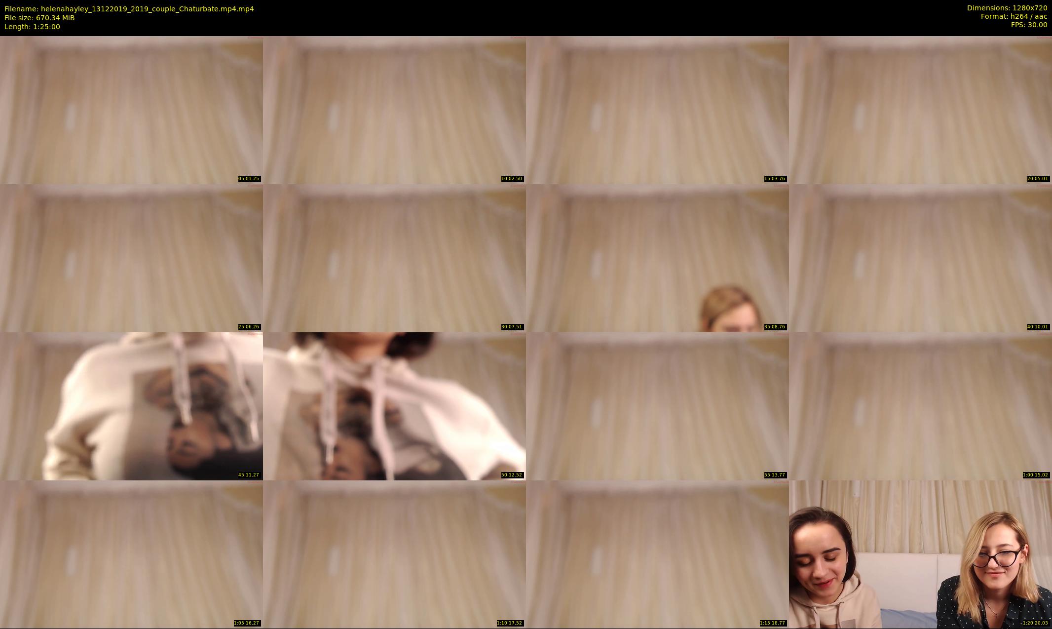 helenahayley — 85 minute Chaturbate female cam show recording, 720p, Dec 13, 2019