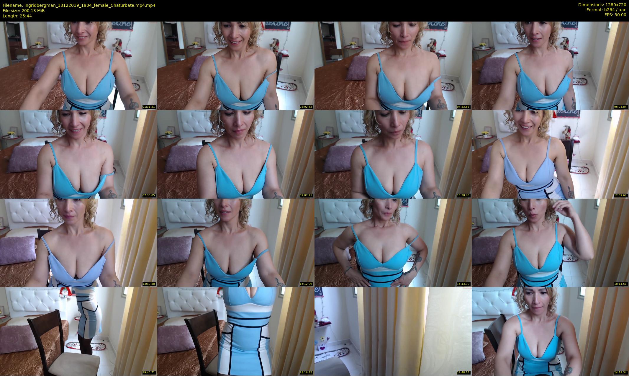 ingridbergman — 26 minute Chaturbate female cam show recording, 720p, Dec 13, 2019
