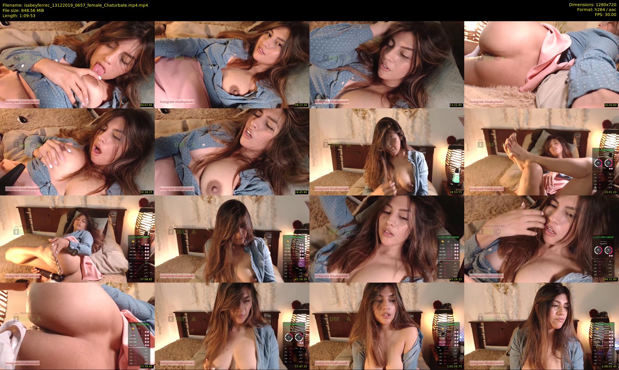 isabeyferrec — 70 minute Chaturbate female cam show recording, 720p, Dec 13, 2019