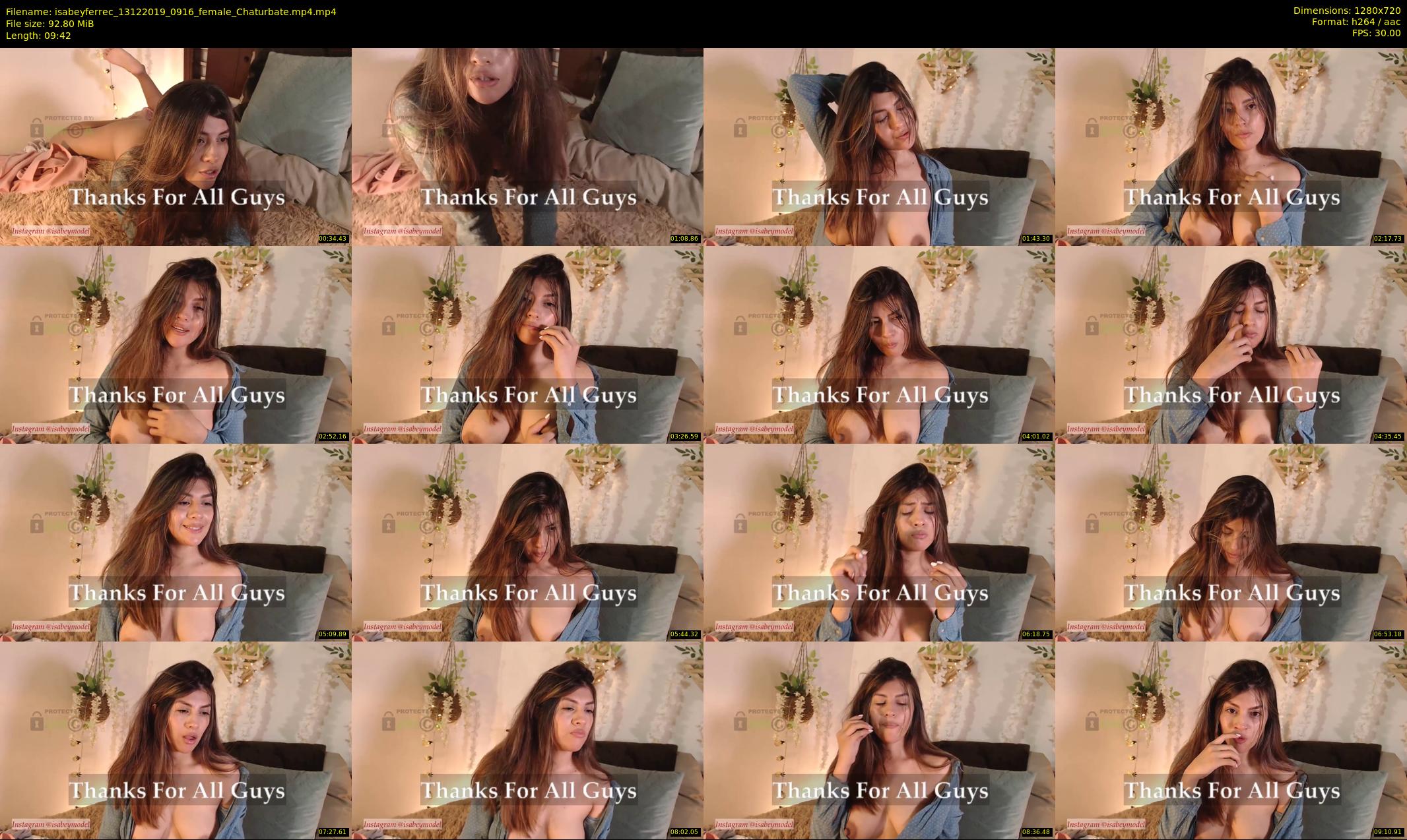 isabeyferrec — 10 minute Chaturbate female cam show recording, 720p, Dec 13, 2019
