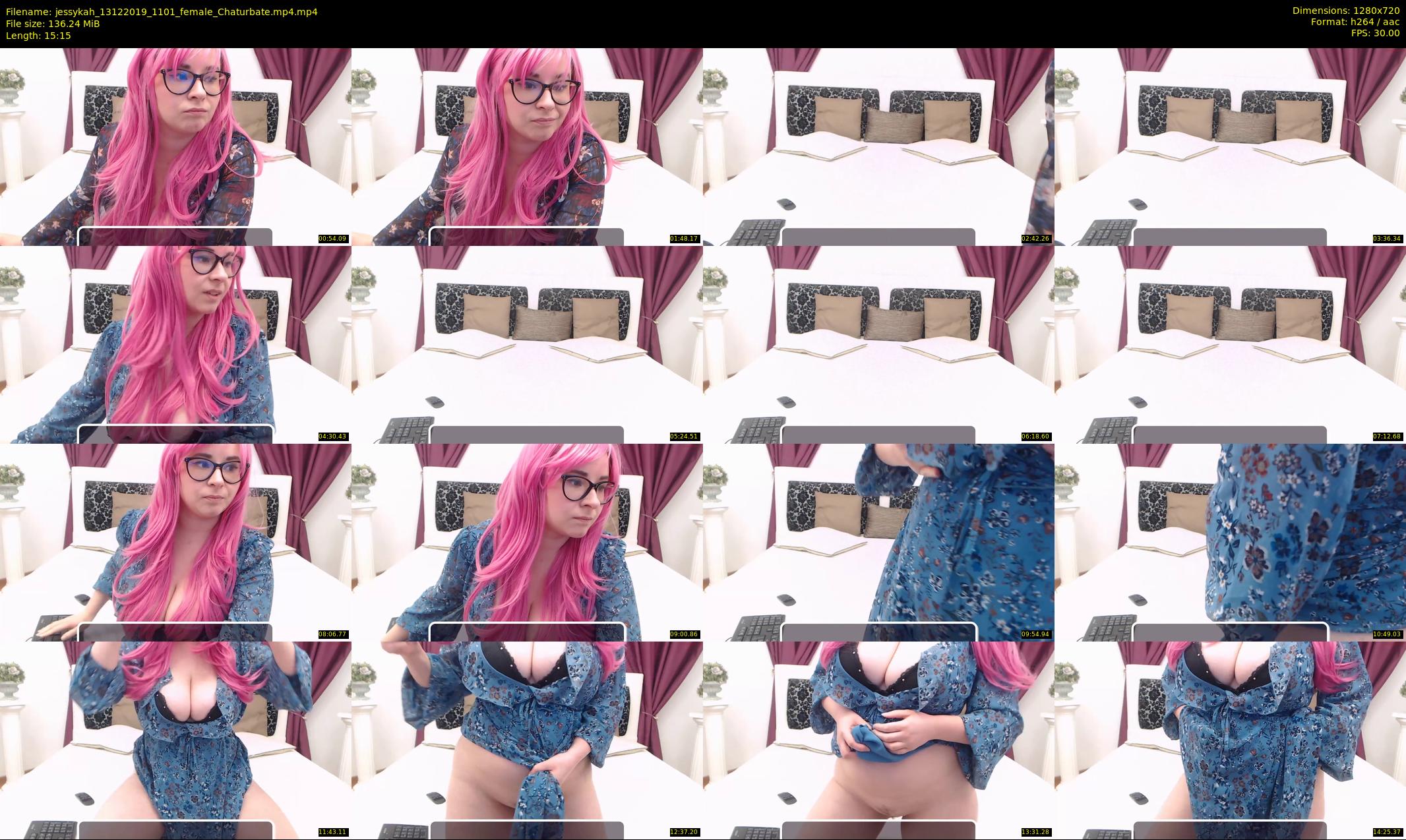 jessykah — 16 minute Chaturbate female cam show recording, 720p, Dec 13, 2019