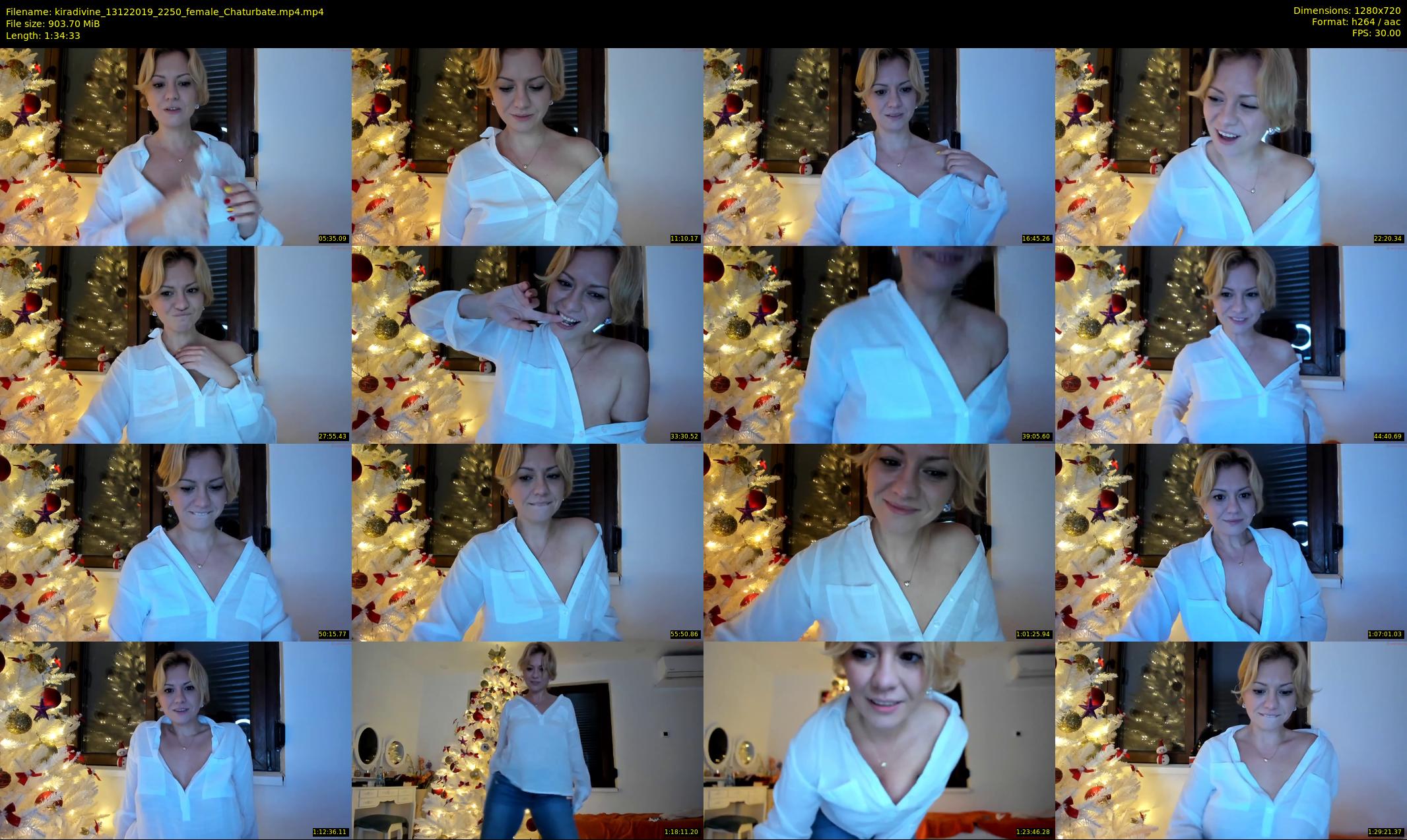 kiradivine — 95 minute Chaturbate female cam show recording, 720p, Dec 13, 2019