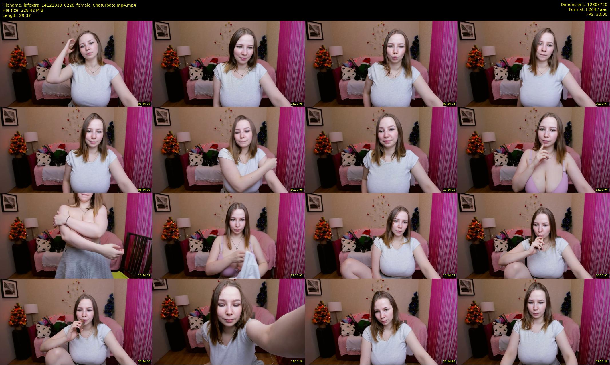 lafextra — 30 minute Chaturbate female cam show recording, 720p, Dec 14, 2019