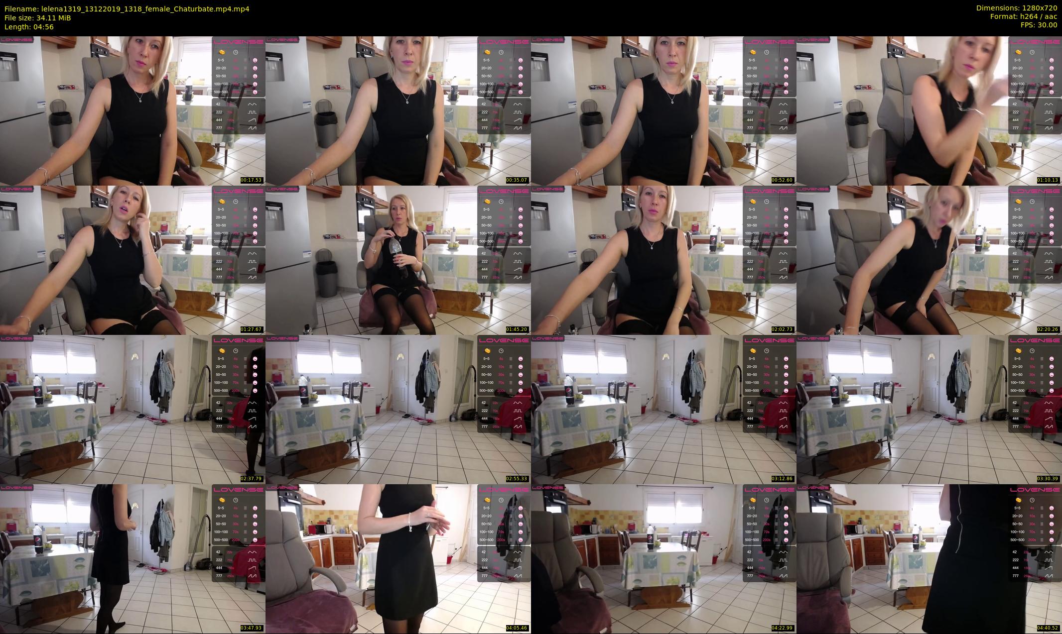 lelena1319 — 5 minute Chaturbate female cam show recording, 720p, Dec 13, 2019