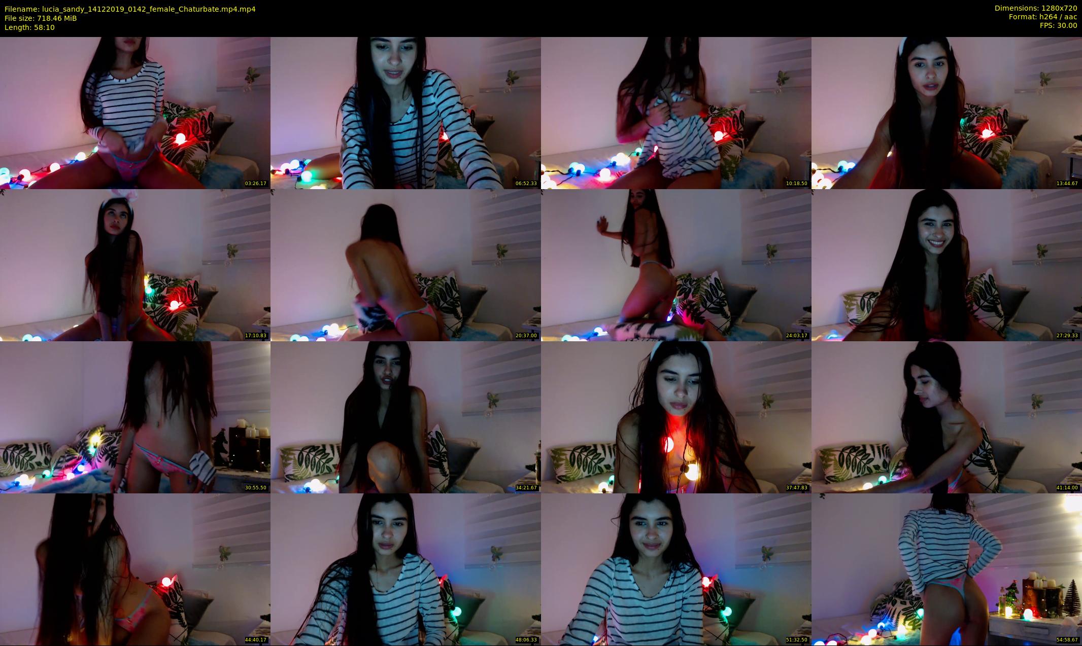 lucia_sandy — 59 minute Chaturbate female cam show recording, 720p, Dec 14, 2019