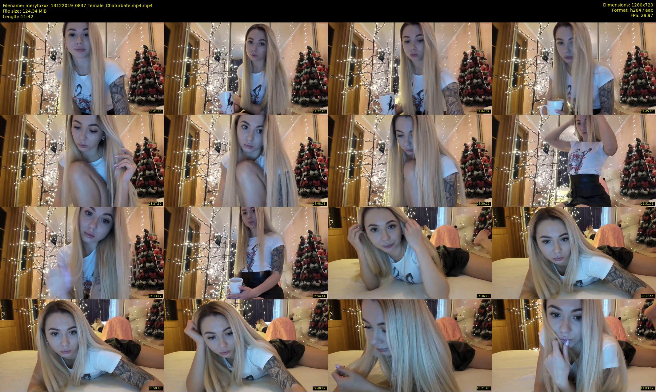 meryfoxxx — 12 minute Chaturbate female cam show recording, 720p, Dec 13, 2019