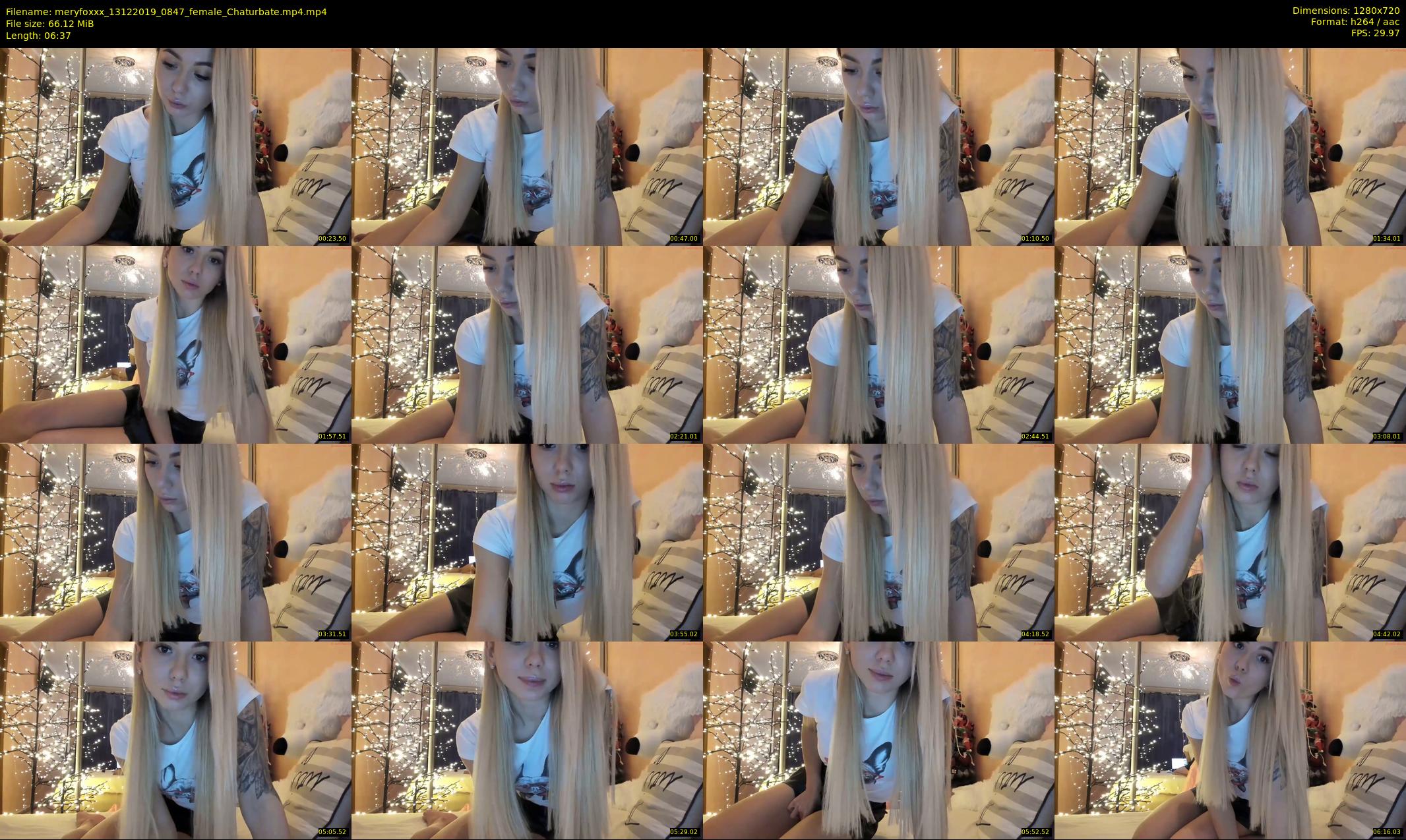 meryfoxxx — 7 minute Chaturbate female cam show recording, 720p, Dec 13, 2019