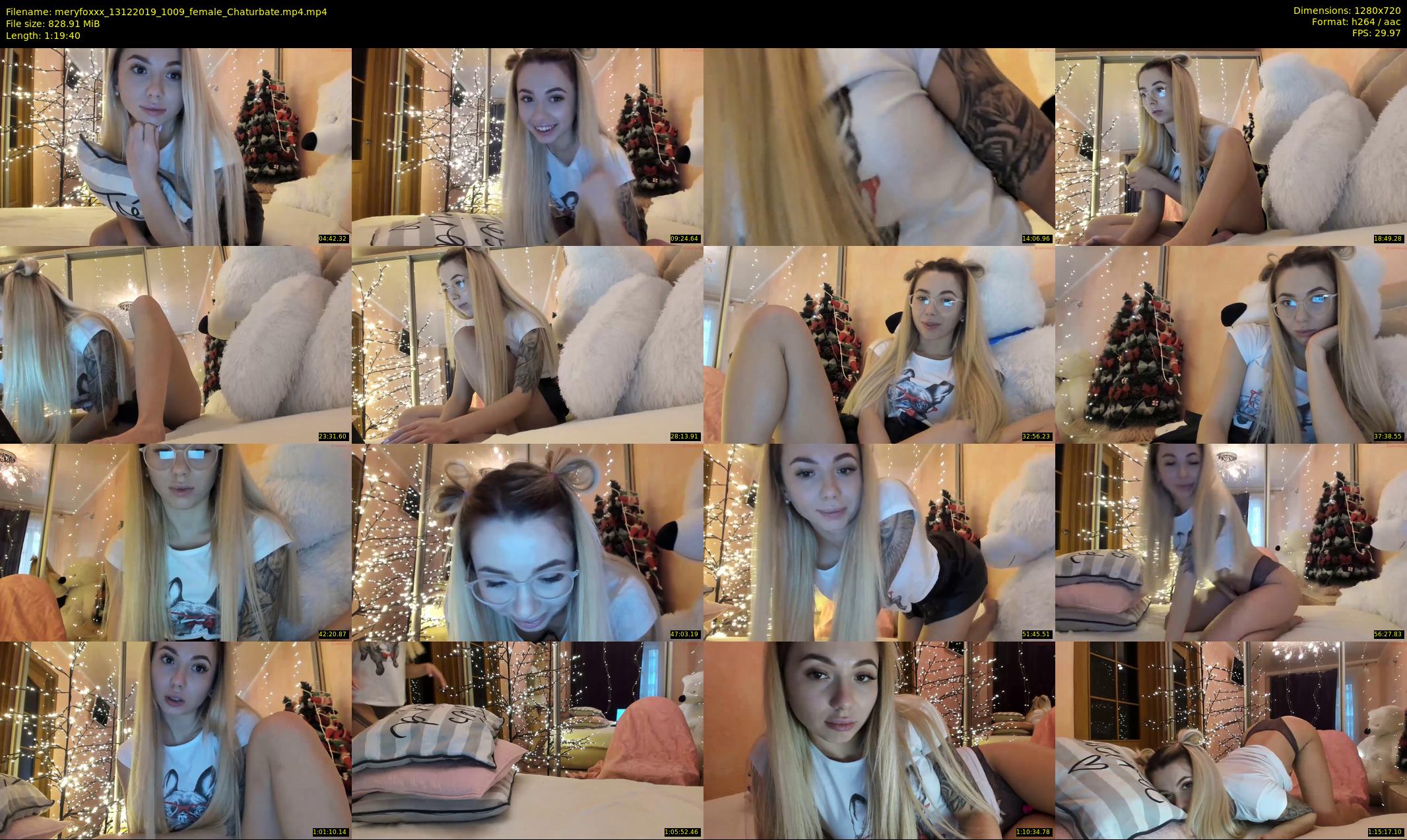 meryfoxxx — 80 minute Chaturbate female cam show recording, 720p, Dec 13, 2019