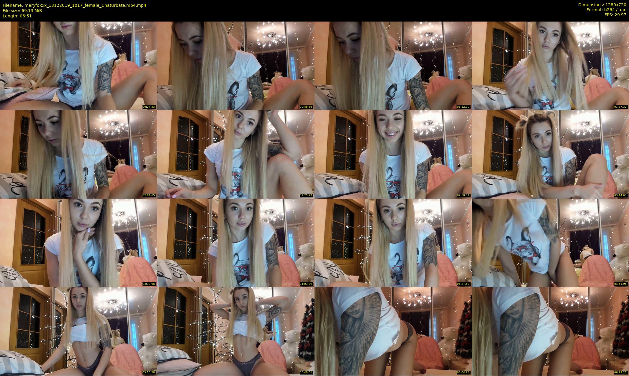 meryfoxxx — 7 minute Chaturbate female cam show recording, 720p, Dec 13, 2019