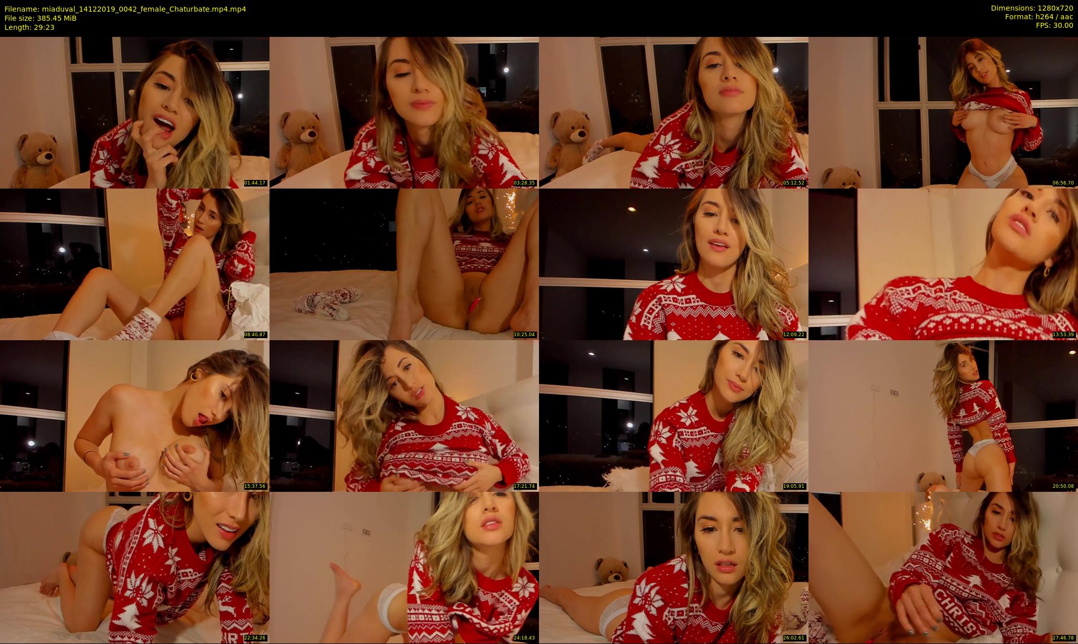 miaduval — 30 minute Chaturbate female cam show recording, 720p, Dec 14, 2019