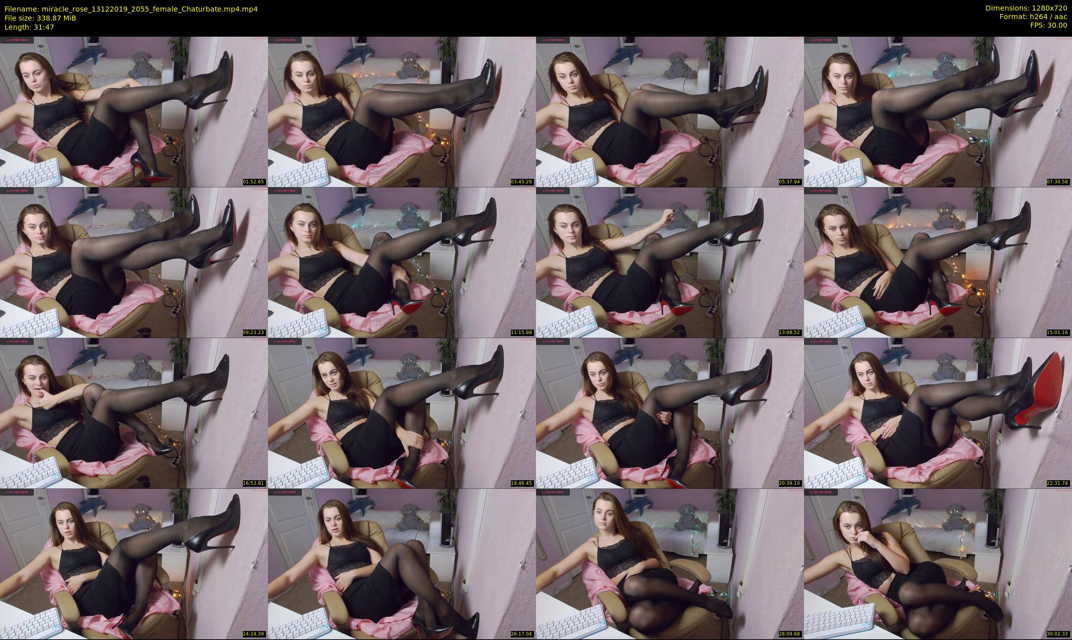 miracle_rose — 32 minute Chaturbate female cam show recording, 720p, Dec 13, 2019