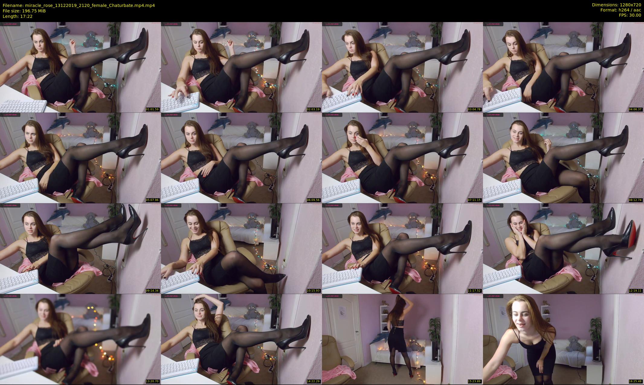 miracle_rose — 18 minute Chaturbate female cam show recording, 720p, Dec 13, 2019